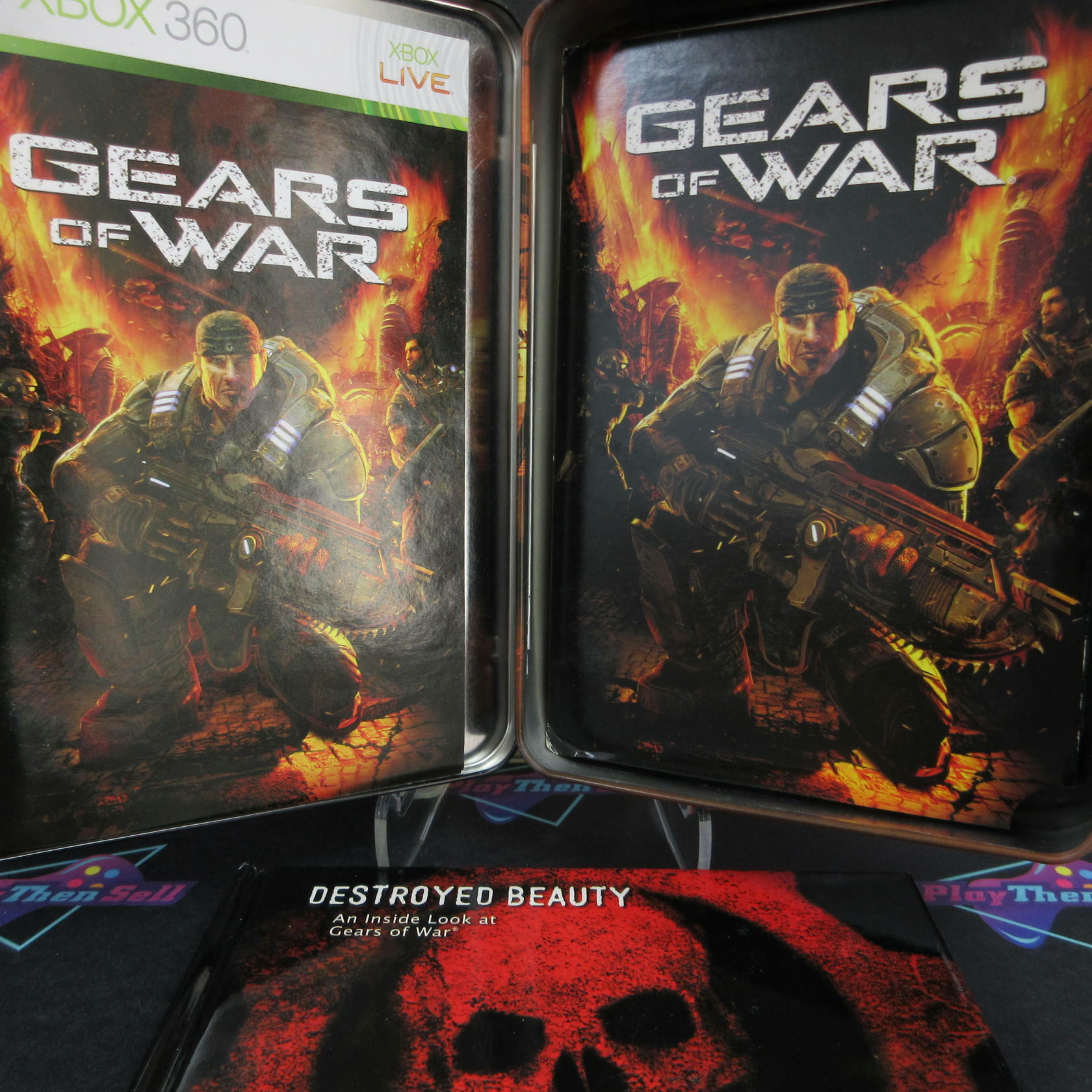 Gears Of War Collector's Edition Xbox 360 + Sleeve, Art Book - Like New