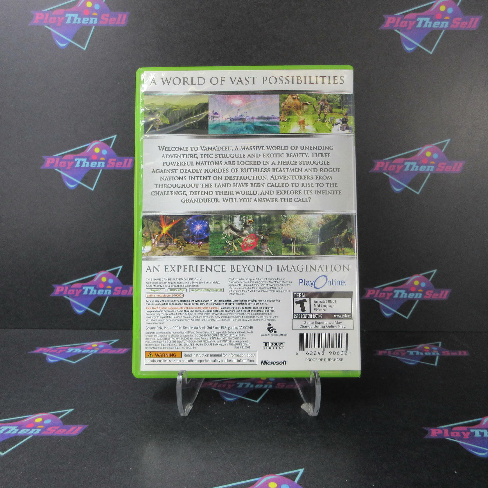 Final Fantasy XI Online Rise, Chains, Treasures Xbox 360 + Sleeve / Reg Card - Like New