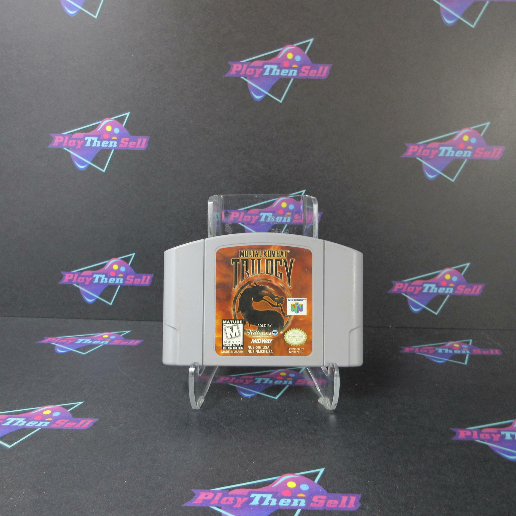 Mortal Kombat Trilogy Nintendo 64 N64 Cartridge Only Authentic /Tested - Very Good