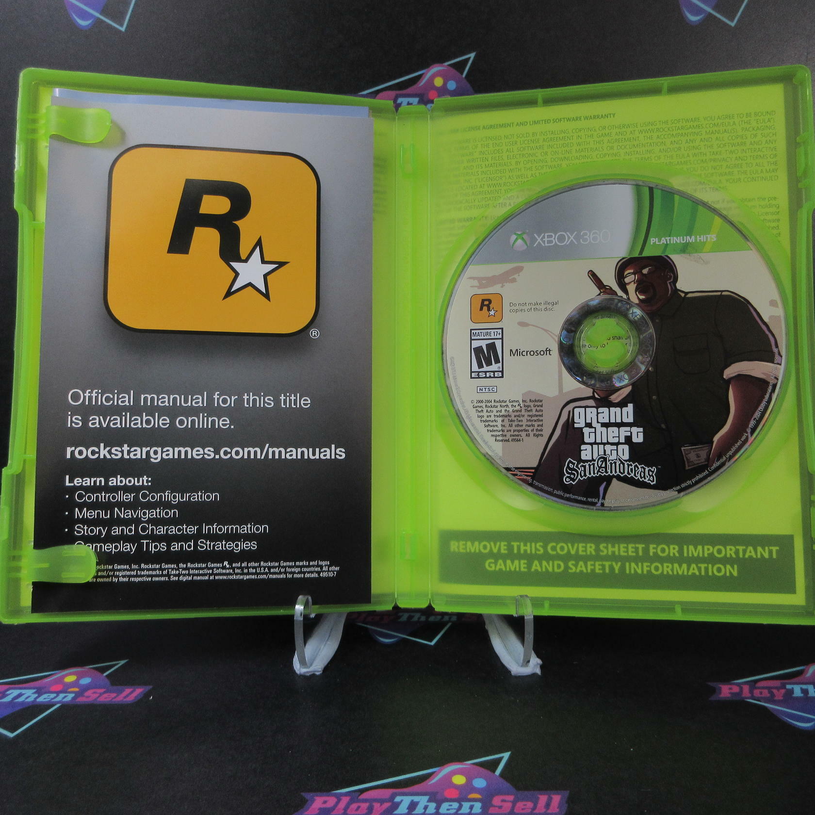 Grand Theft Auto: San Andreas PH Xbox 360 AD + Map CIB - Very Good