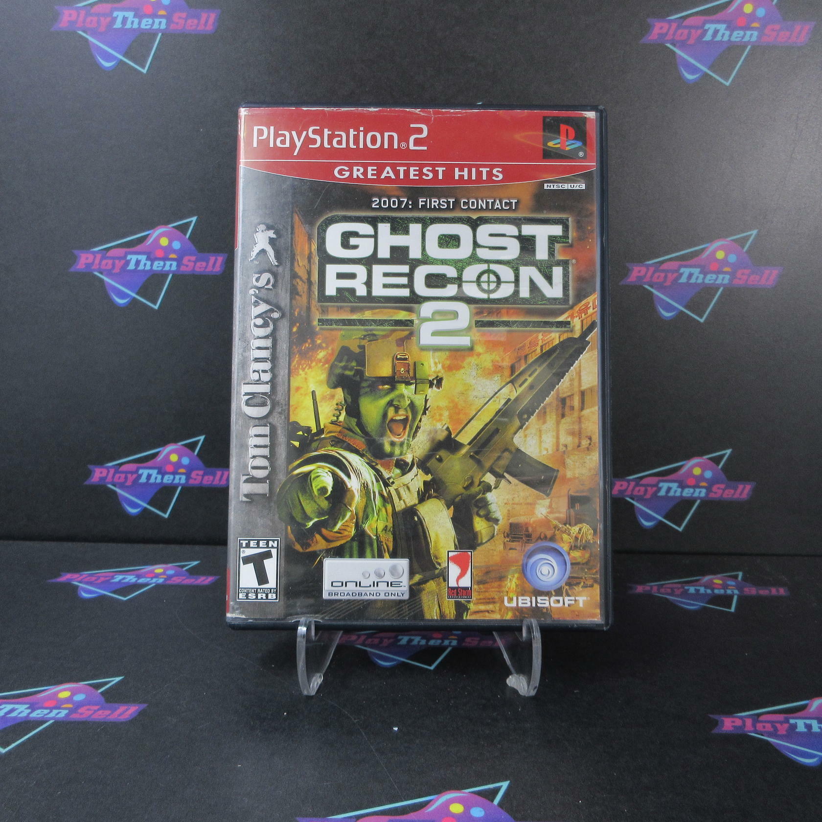 Tom Clancy's Ghost Recon 2 First Contact GH BL Disc PS2 PlayStation 2 AD/NM - Very Good