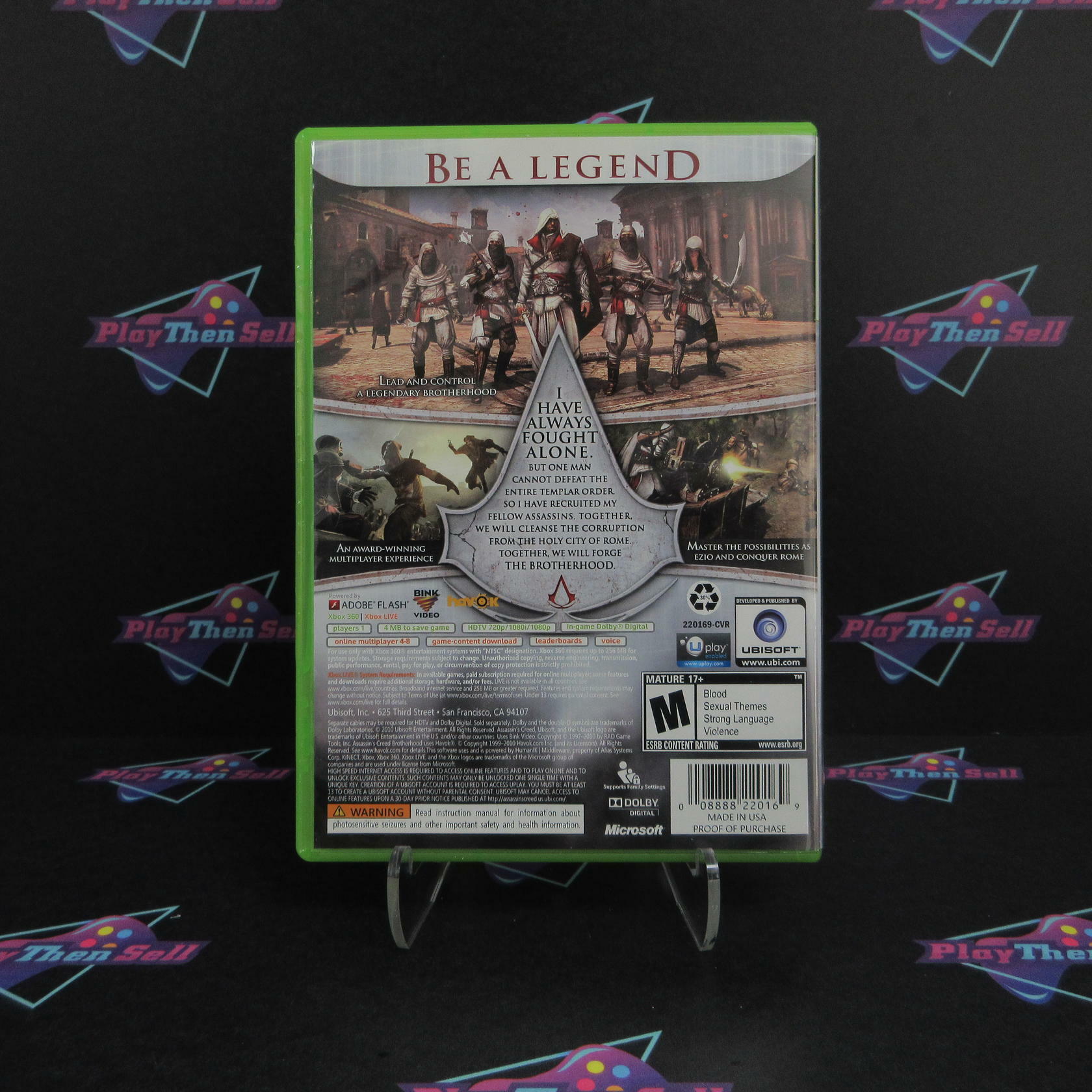 Assassin's Creed Brotherhood Xbox 360 AD Complete CIB - Very Good