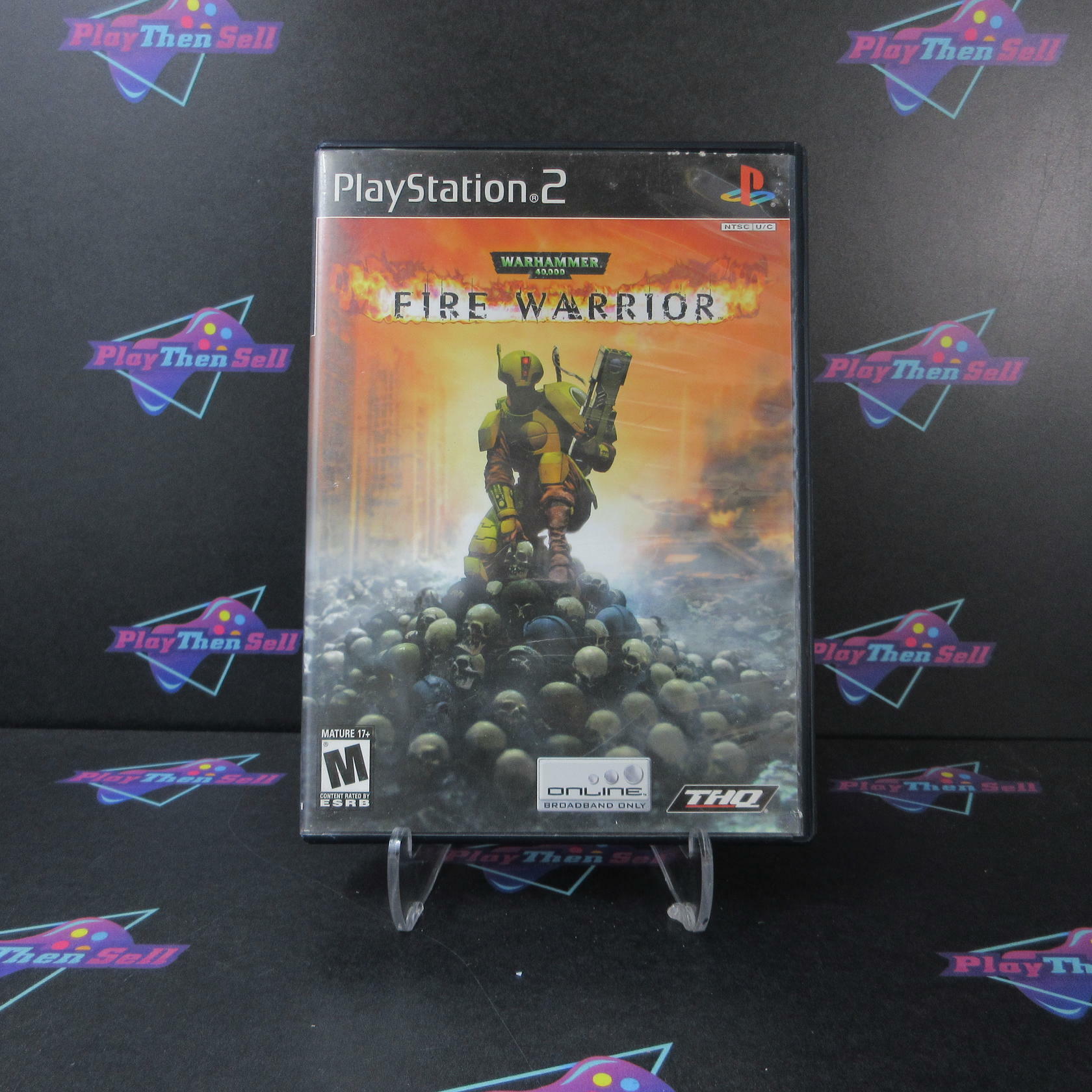 Warhammer 40,000 Fire Warrior PS2 PlayStation 2 AD + Reg Card Complete CIB - Very Good