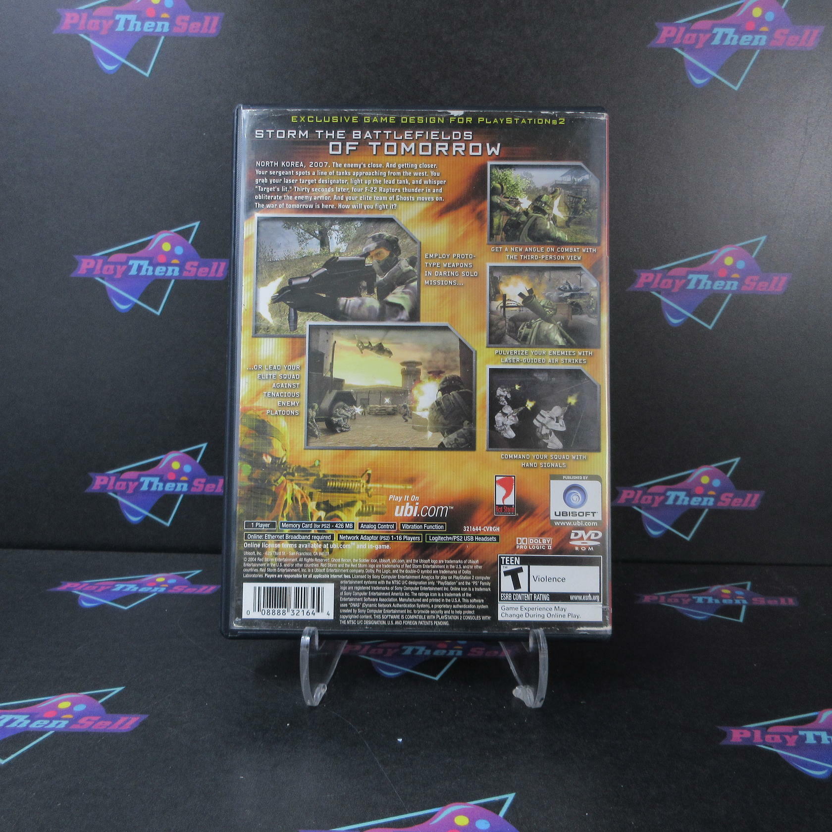 Tom Clancy's Ghost Recon 2 First Contact GH BL Disc PS2 PlayStation 2 AD/NM - Very Good