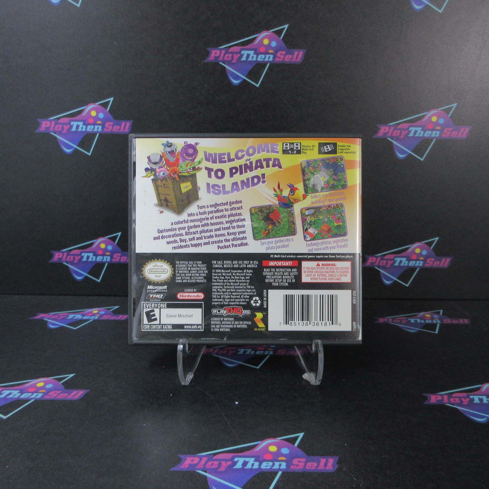 Viva Pinata Pocket Paradise Nintendo DS AD Complete CIB - Very Good