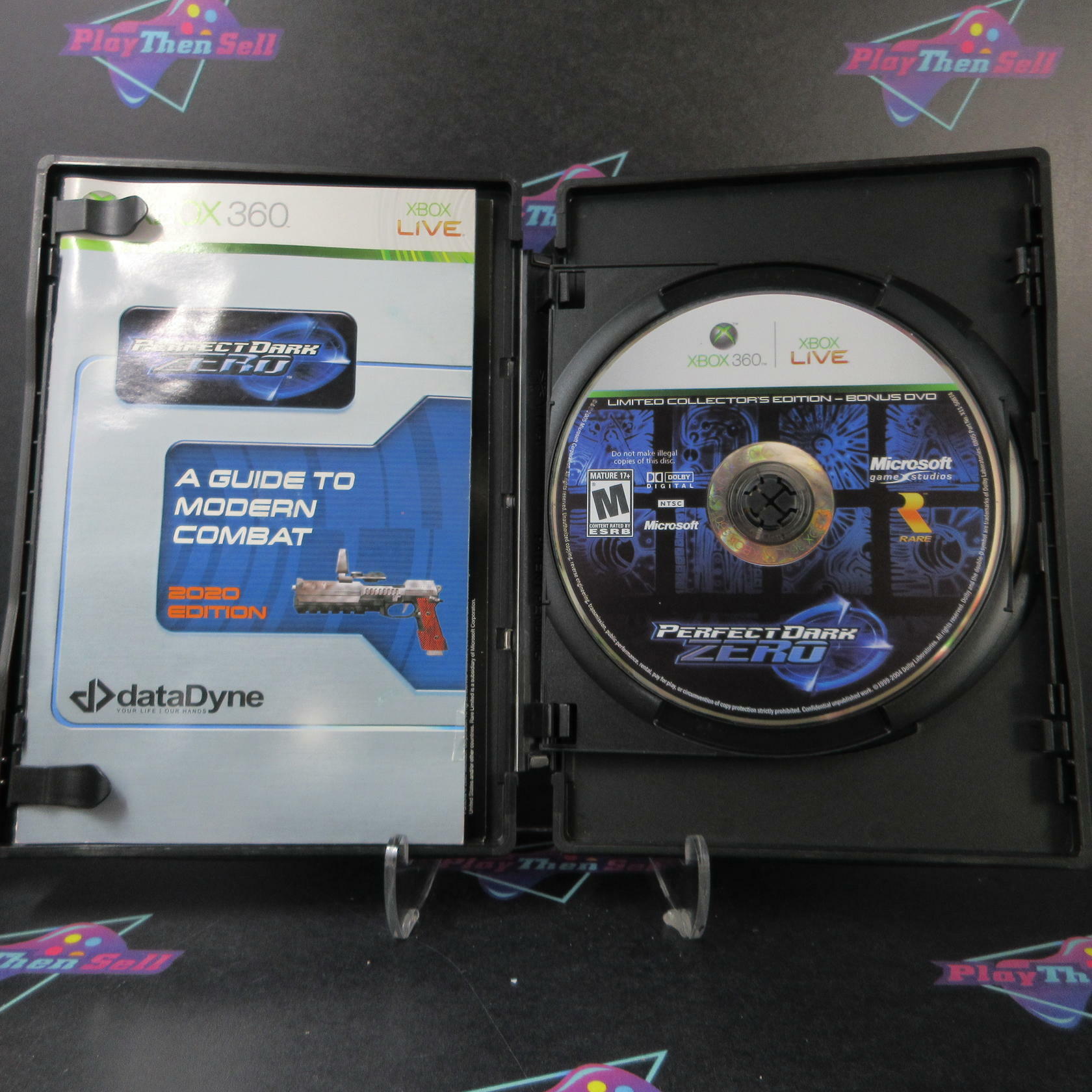Perfect Dark Zero Collectors Edition Xbox 360 AD + Sleeve Complete CIB - Very Good