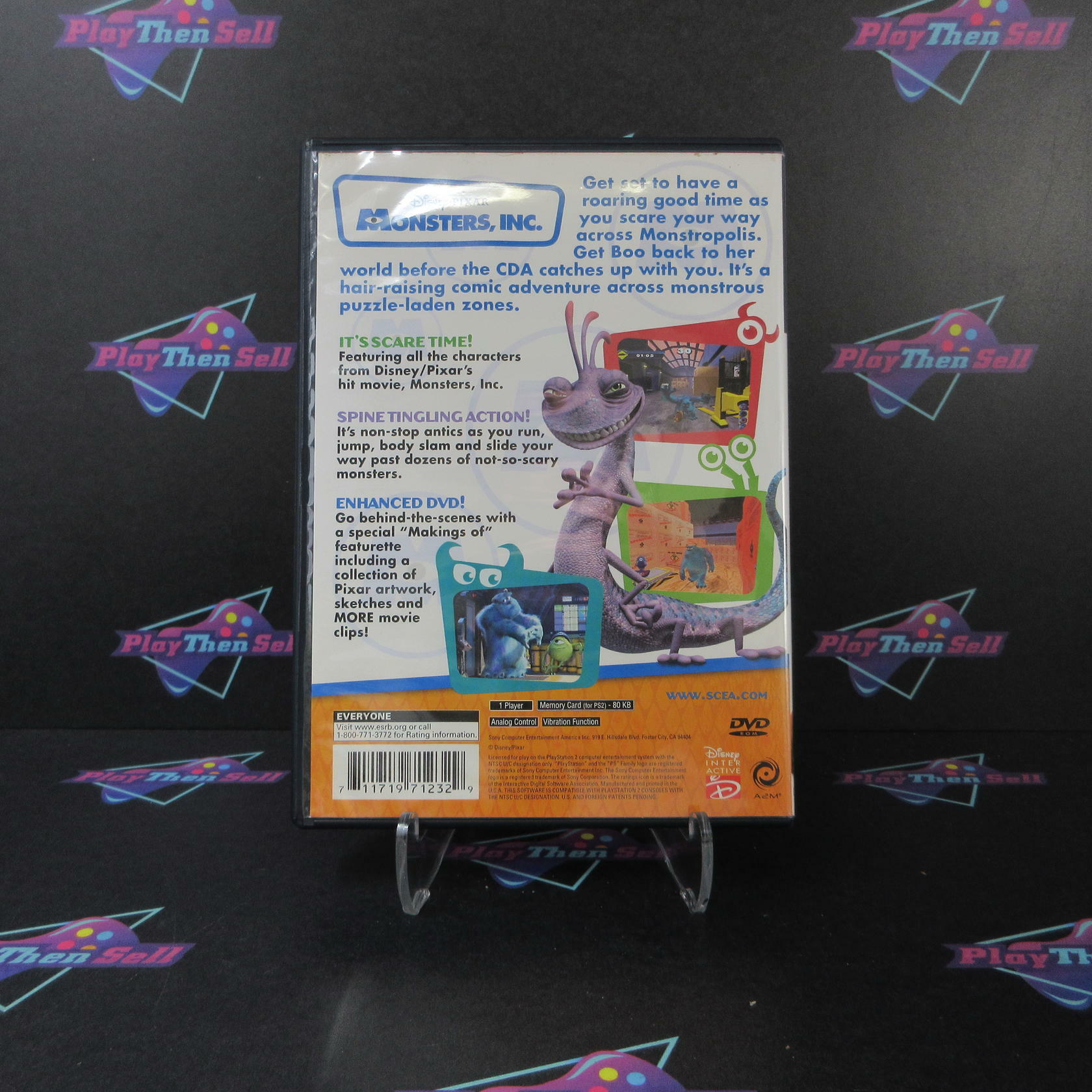 Monsters Inc PS2 PlayStation 2 AD Complete CIB - Very Good