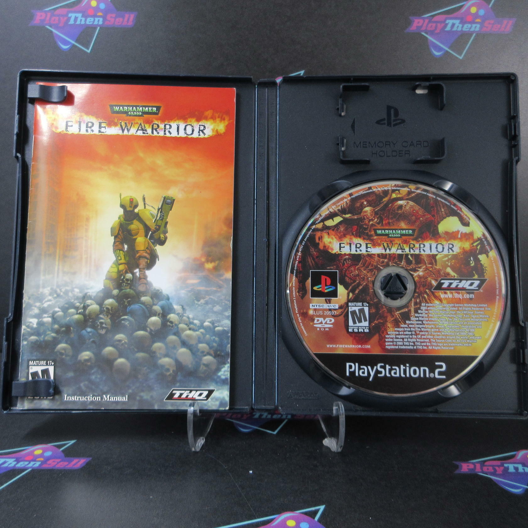 Warhammer 40,000 Fire Warrior PS2 PlayStation 2 AD + Reg Card Complete CIB - Very Good