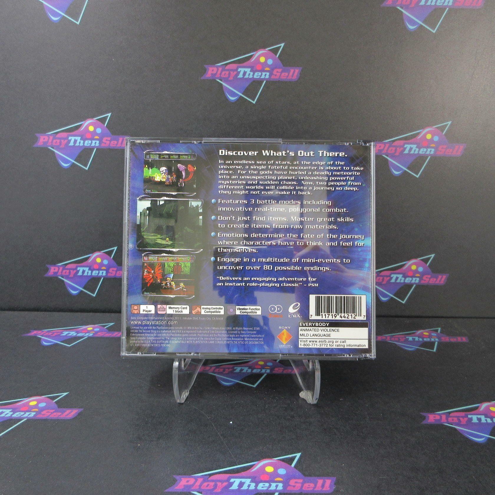 Star Ocean The Second Story PS1 PlayStation 1 MD Complete CIB - Very Good