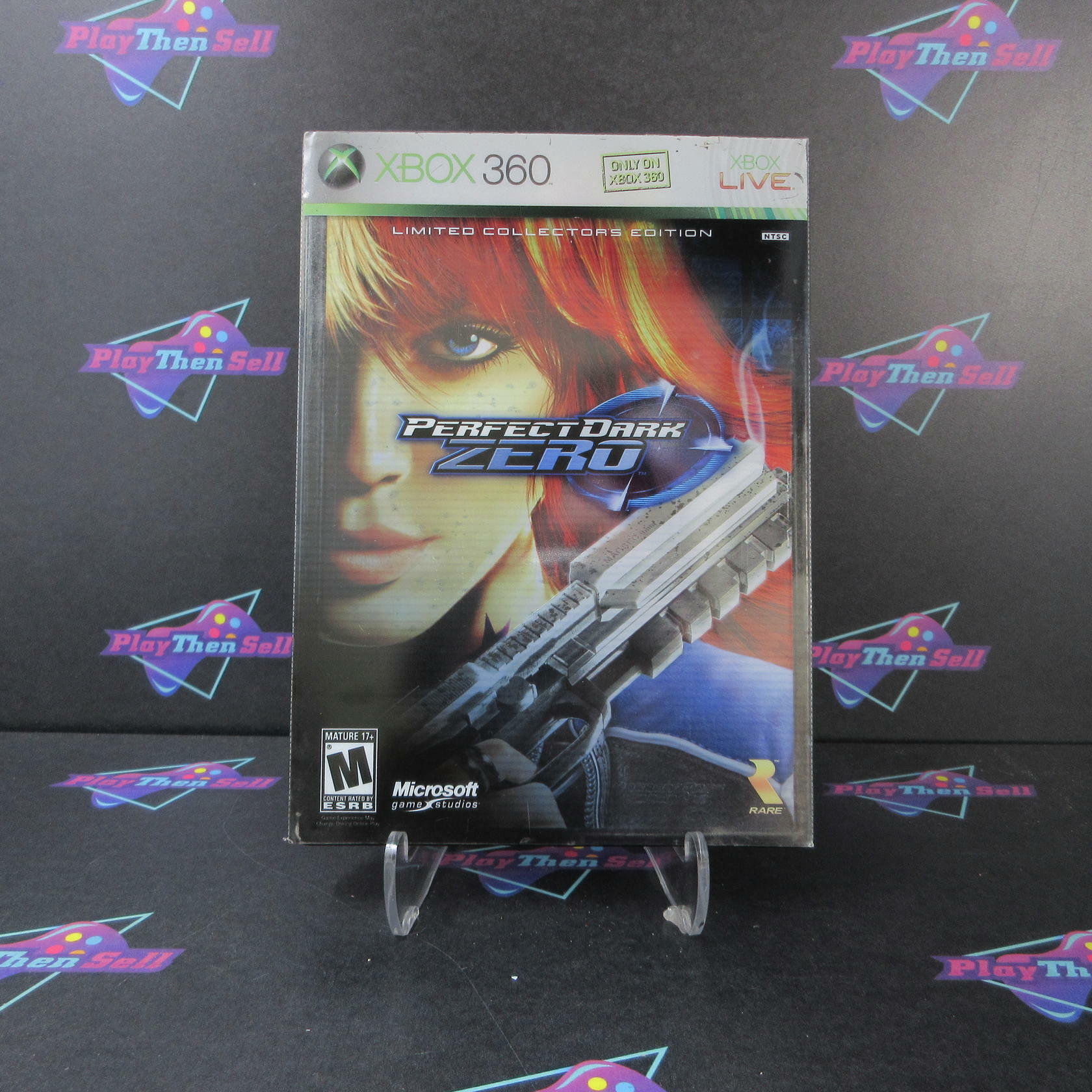 Perfect Dark Zero Collectors Edition Xbox 360 AD + Sleeve Complete CIB - Very Good