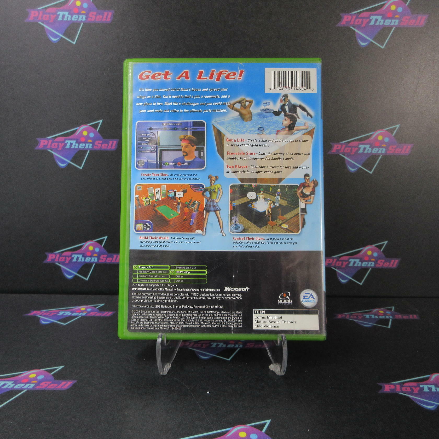 The Sims Xbox AD/DD/MD Complete CIB - Very Good