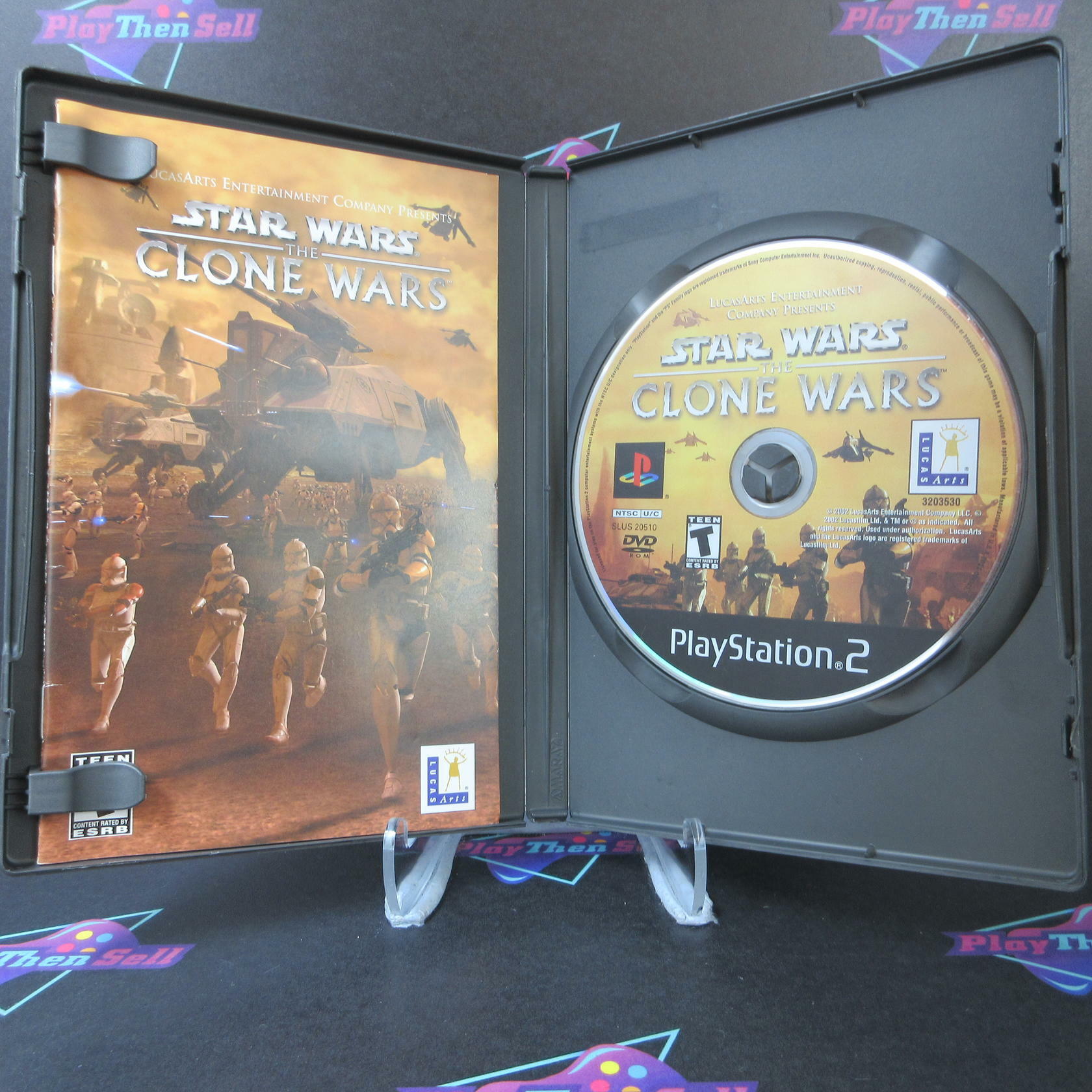 Star Wars The Clone Wars PS2 PlayStation 2 + Reg Card - Like New