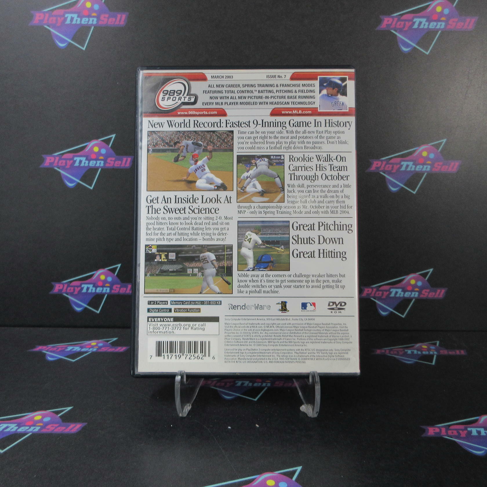 MLB 2004 PS2 PlayStation 2 AD + Reg Card Complete CIB - Very Good