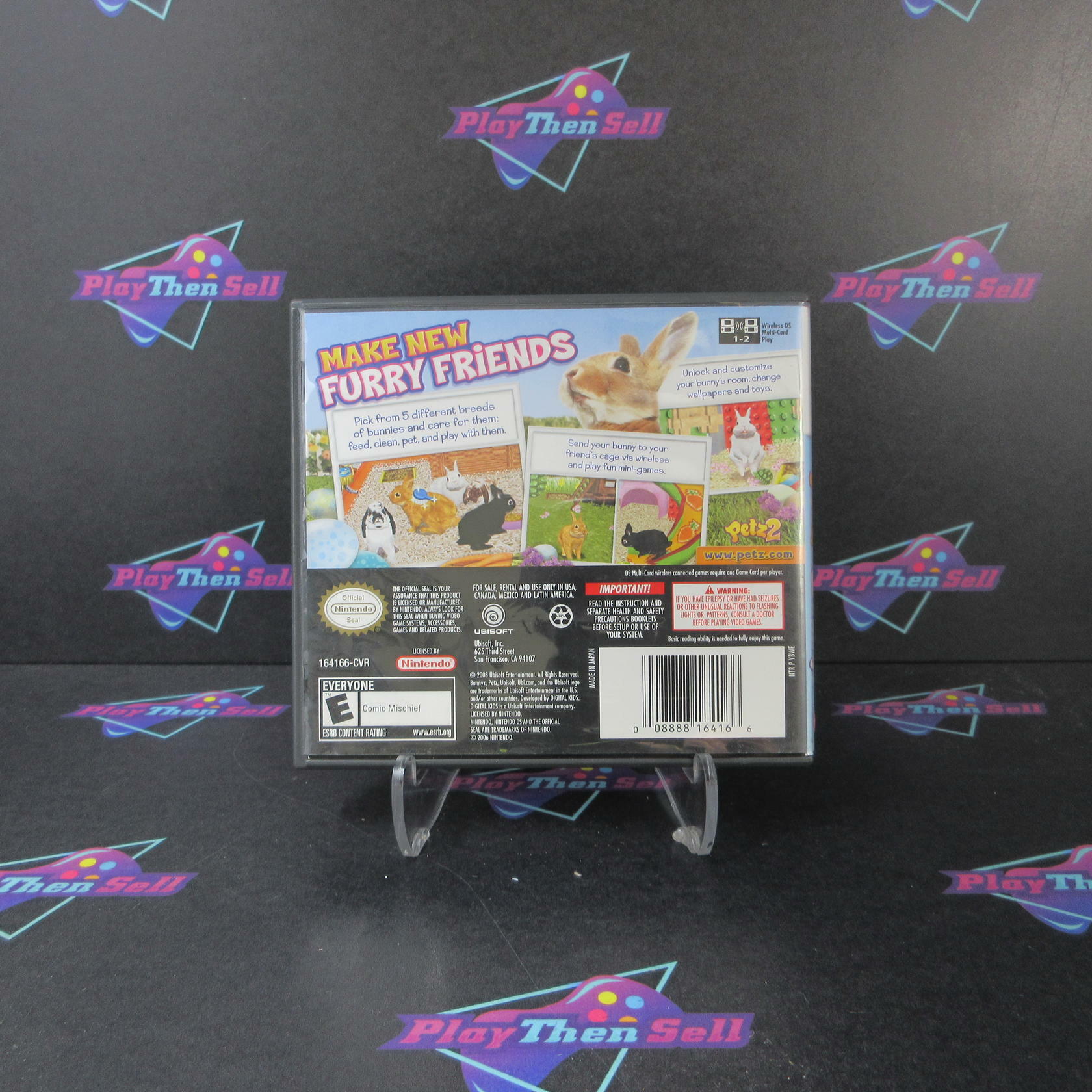 Petz Bunnyz Nintendo DS AD Complete CIB - Very Good