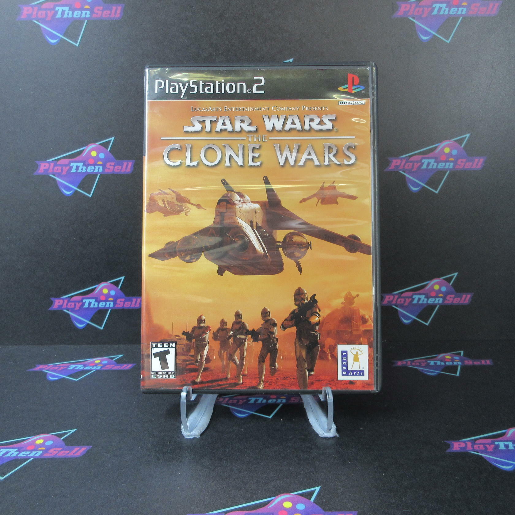 Star Wars The Clone Wars PS2 PlayStation 2 + Reg Card - Like New