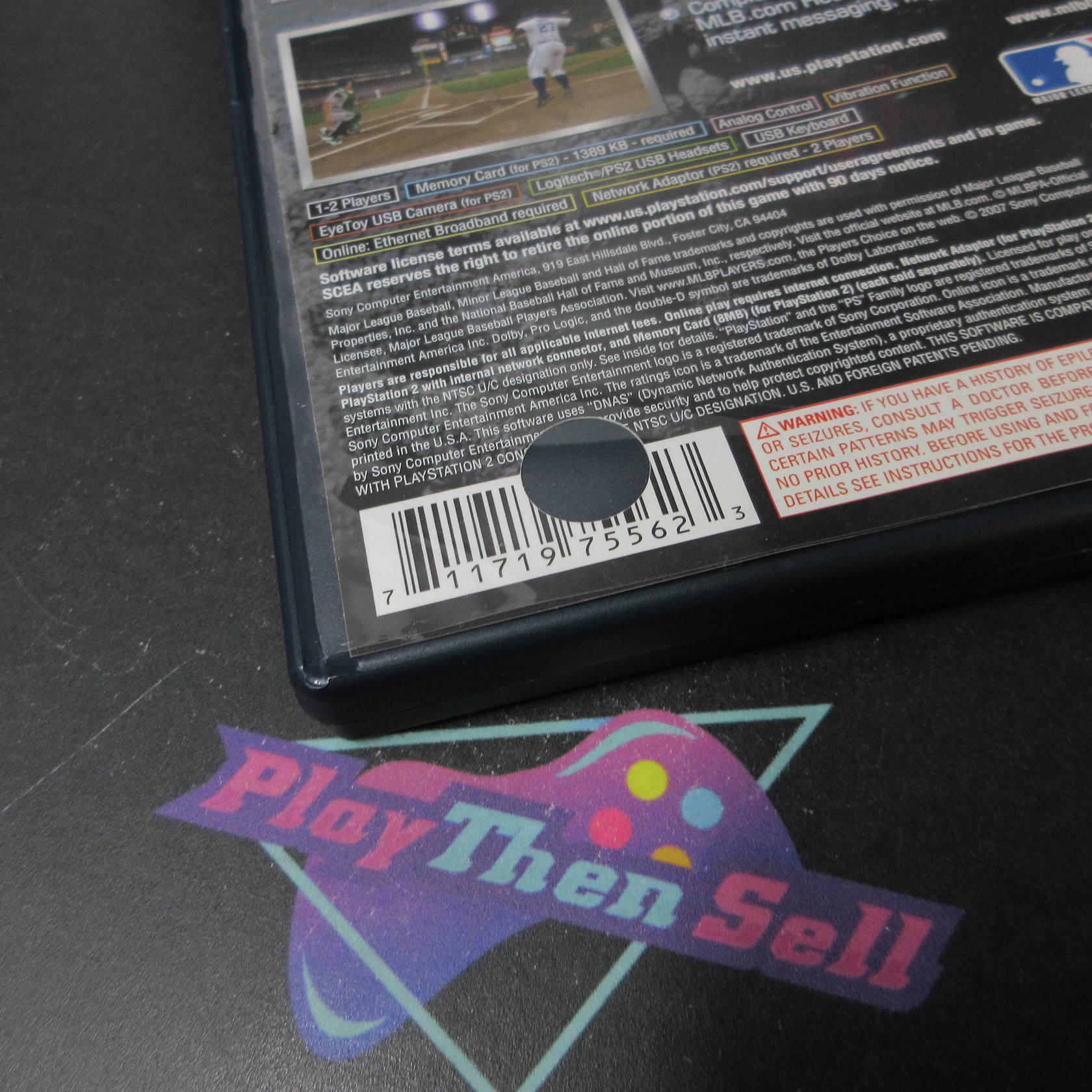 MLB 07 The Show PS2 PlayStation 2 AD Complete CIB - Very Good