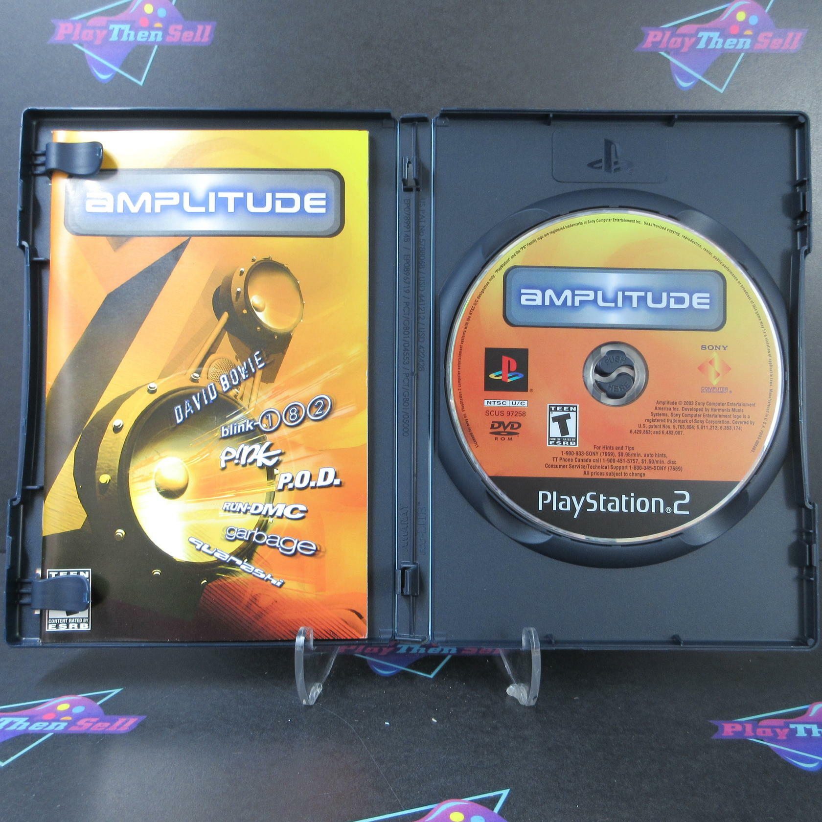 Amplitude PS2 PlayStation 2 + Reg Card - Like New