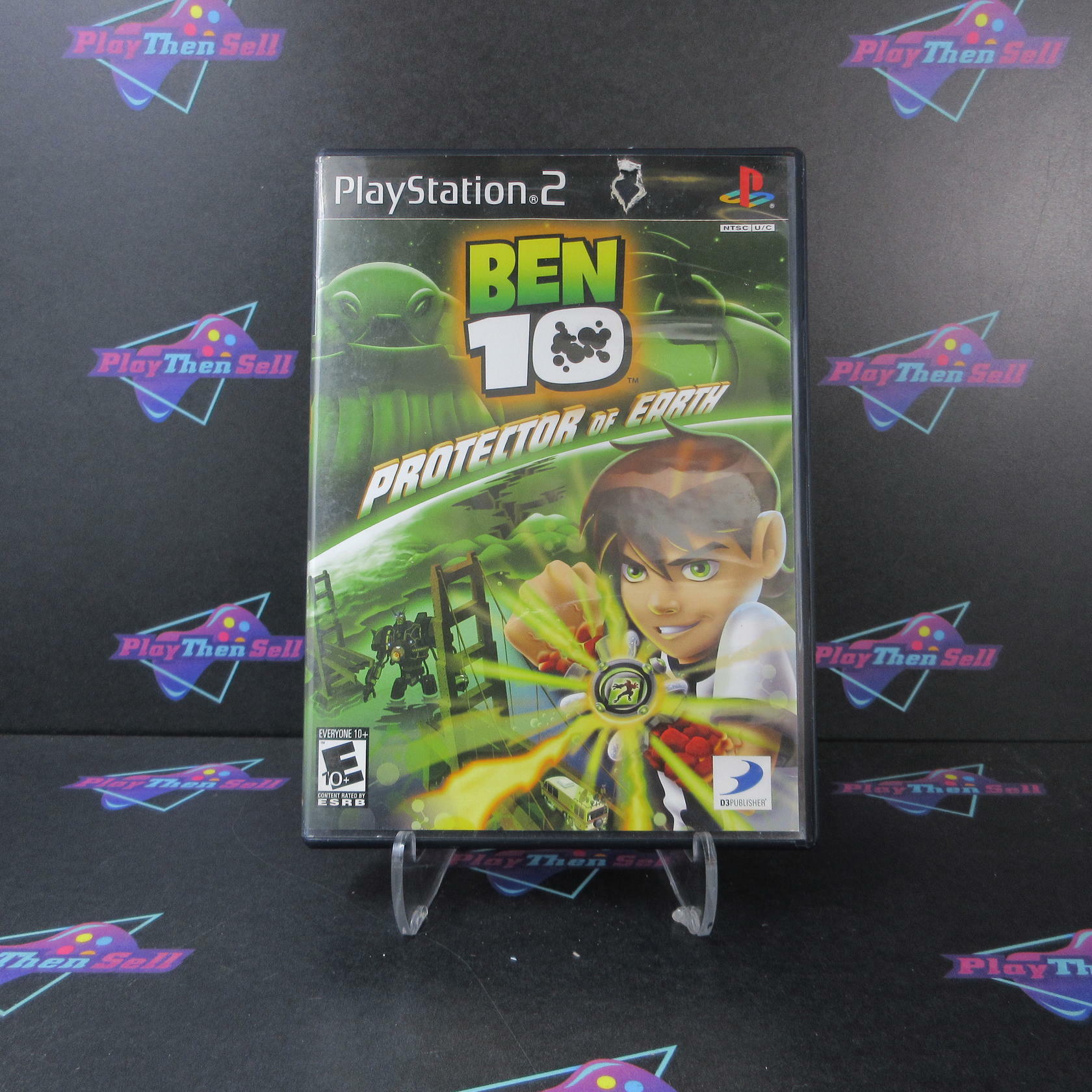 Ben 10 Protector of Earth PS2 PlayStation 2 AD/MD Complete CIB - Very Good