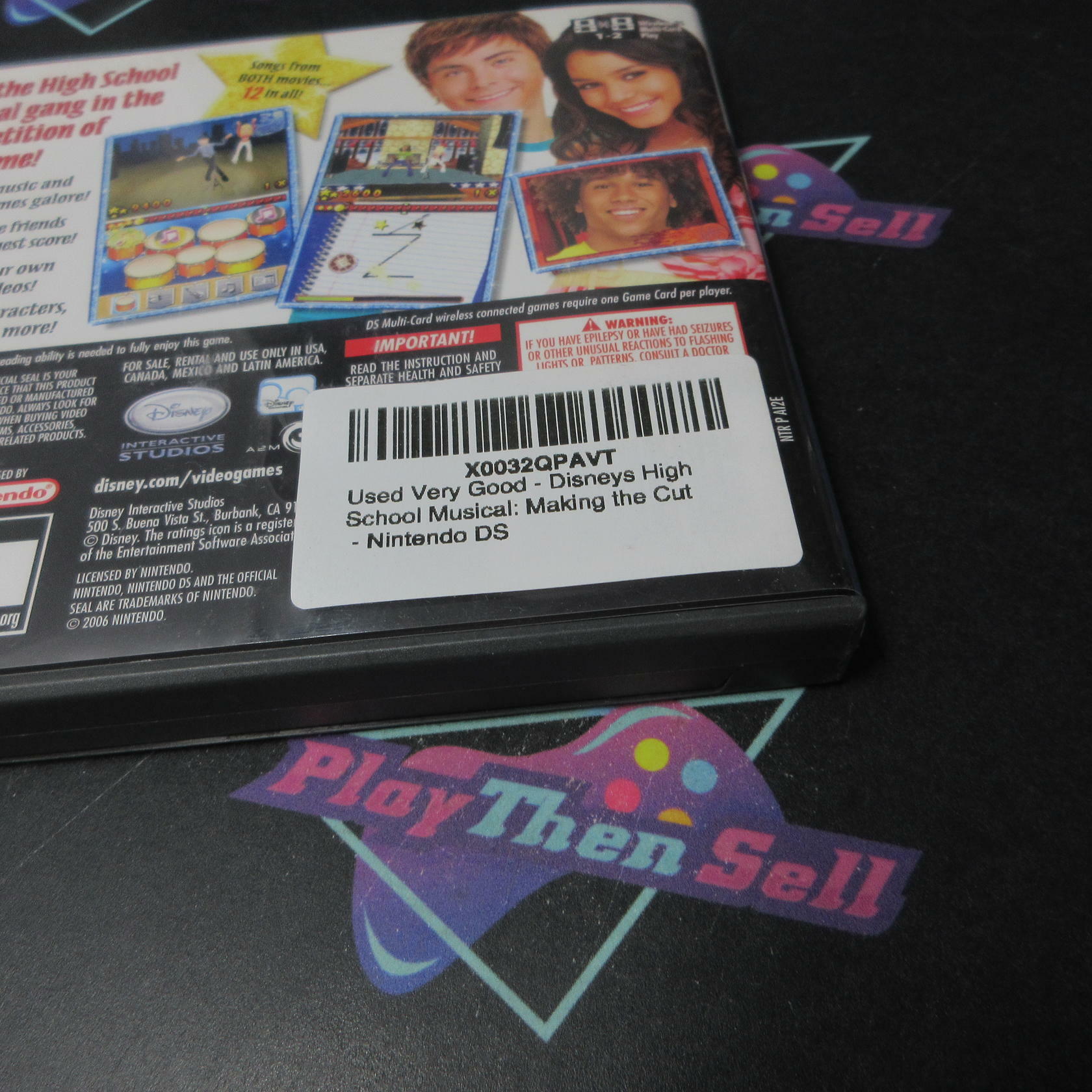 High School Musical Makin the Cut Nintendo DS CS + Reg Card Complete CIB - Very Good