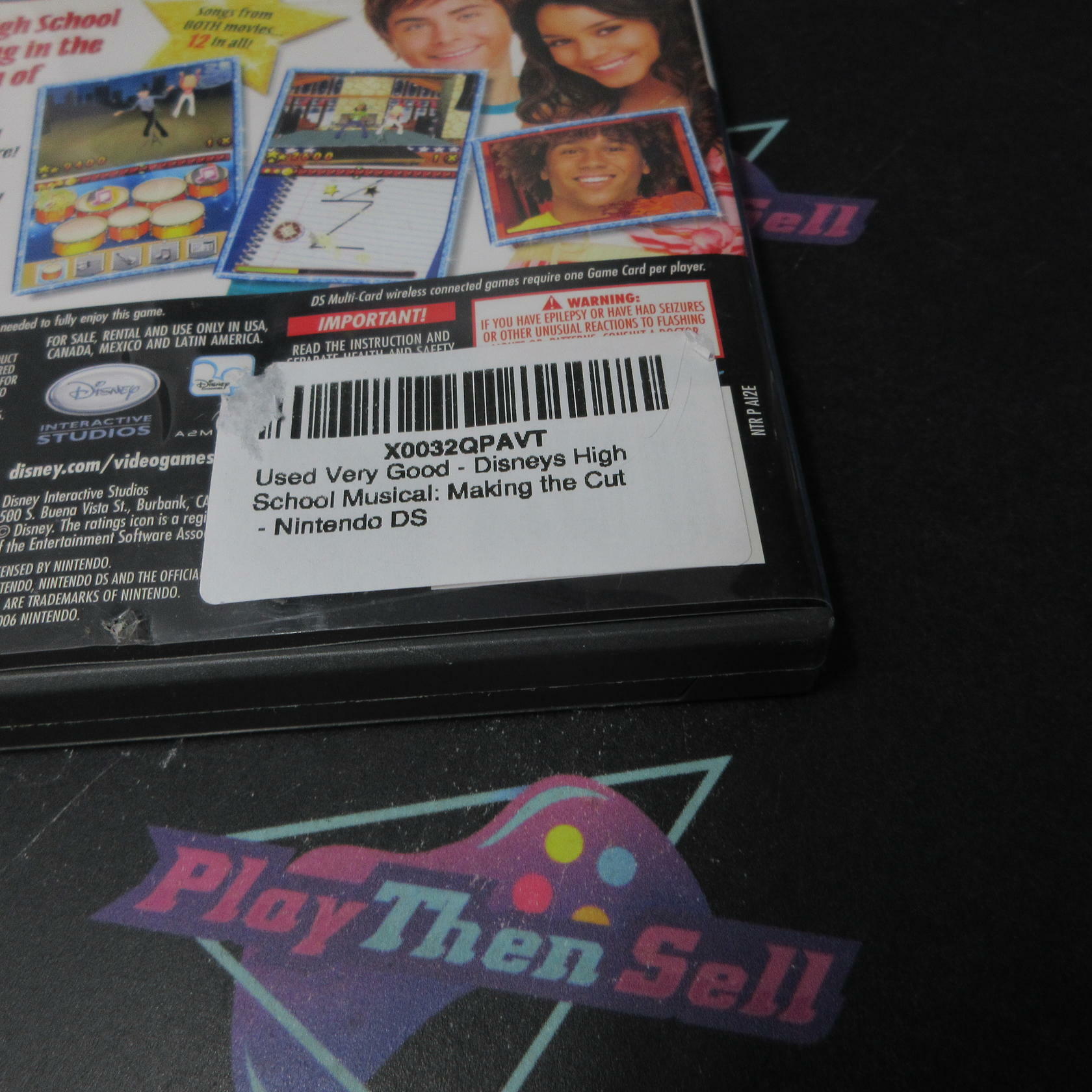 High School Musical Makin the Cut Nintendo DS CS + Poster /Reg Card Complete CIB - Very Good