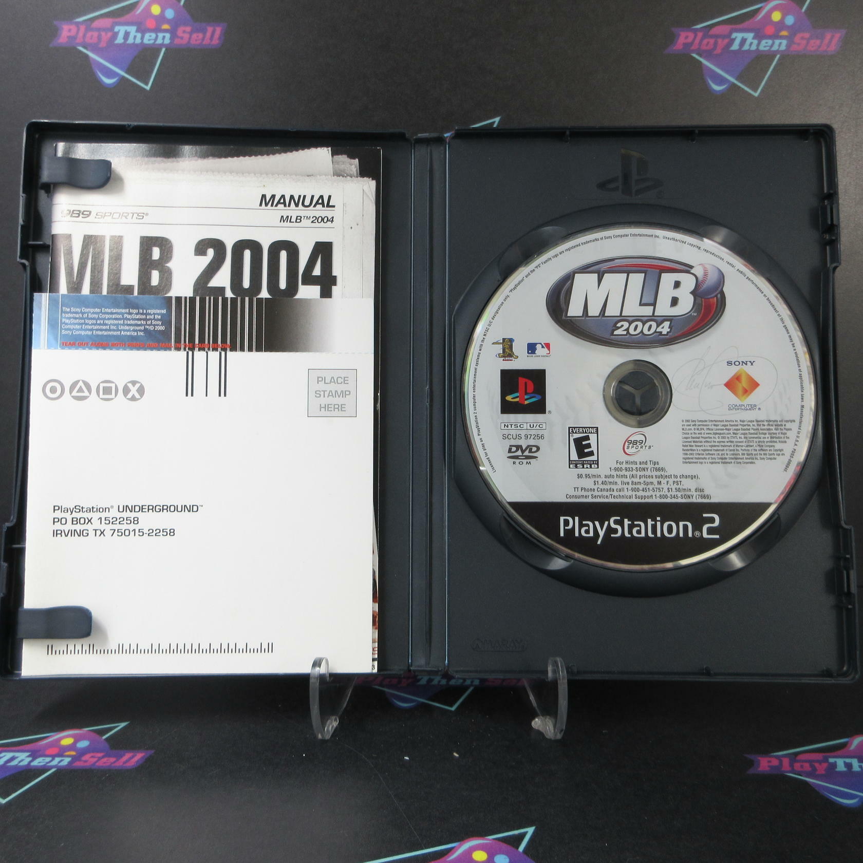 MLB 2004 PS2 PlayStation 2 AD + Reg Card Complete CIB - Very Good