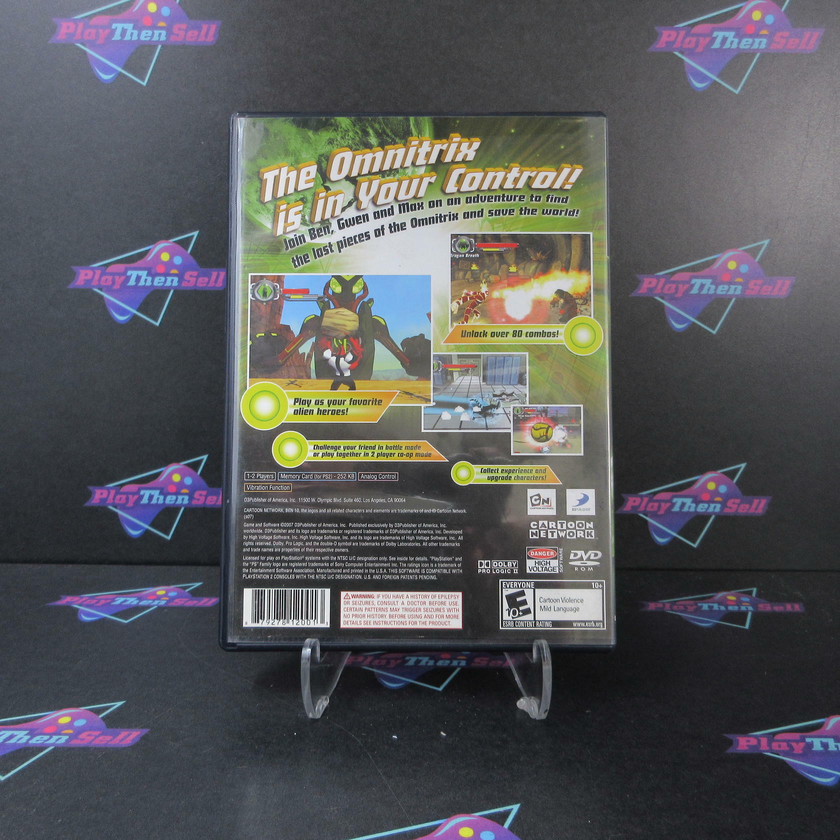 Ben 10 Protector of Earth PS2 PlayStation 2 AD/MD Complete CIB - Very Good