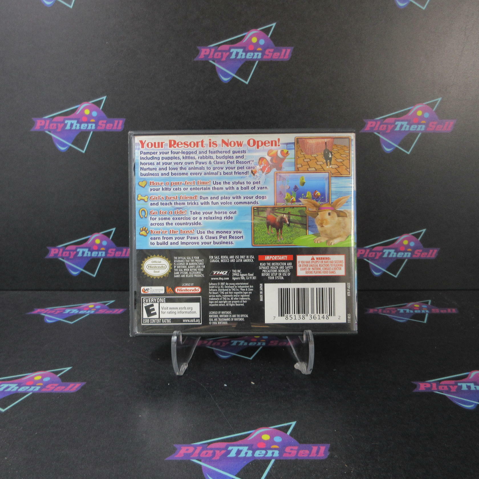 Paws & Claws Pet Resort Nintendo DS AD/CS Complete CIB - Very Good