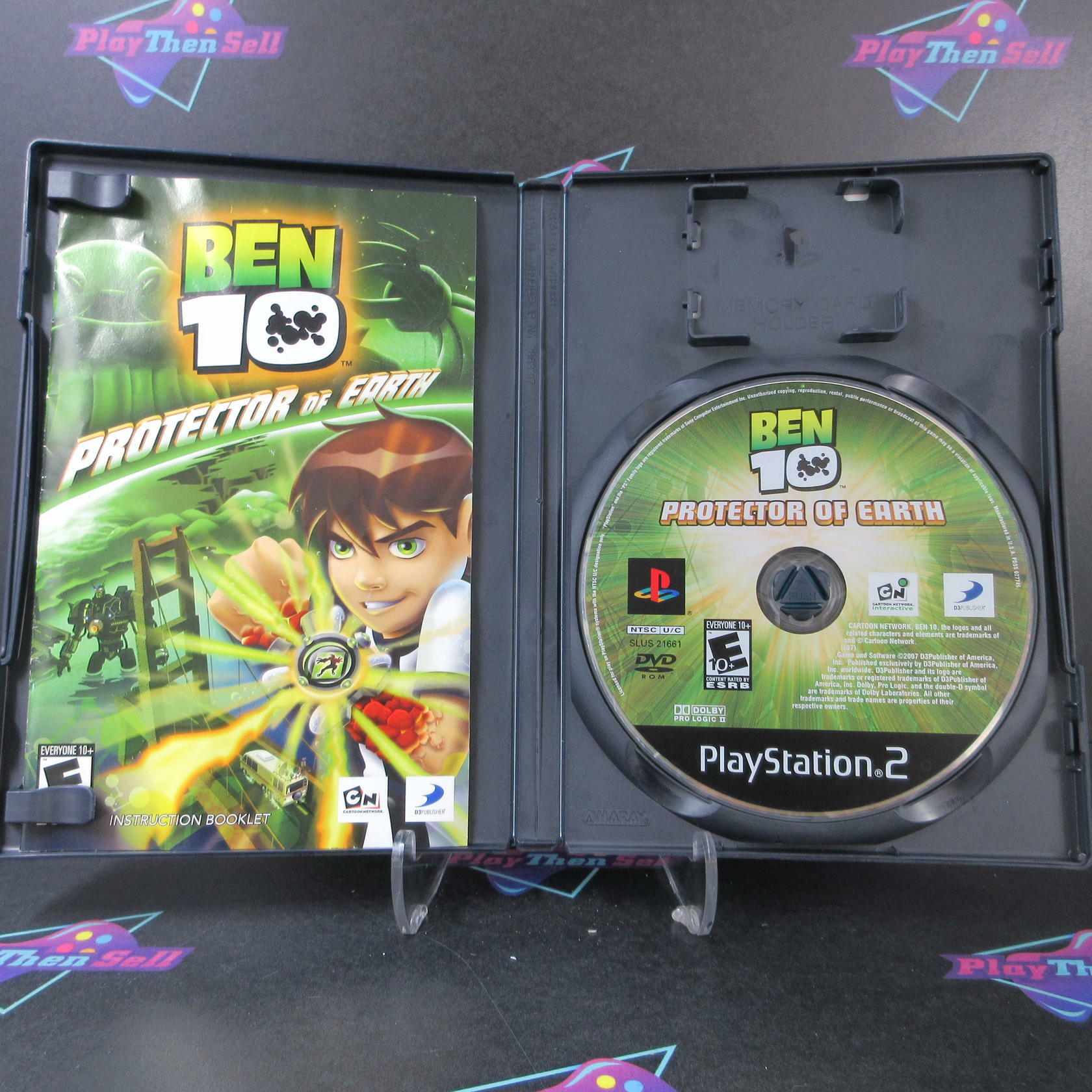 Ben 10 Protector of Earth PS2 PlayStation 2 AD/MD Complete CIB - Very Good