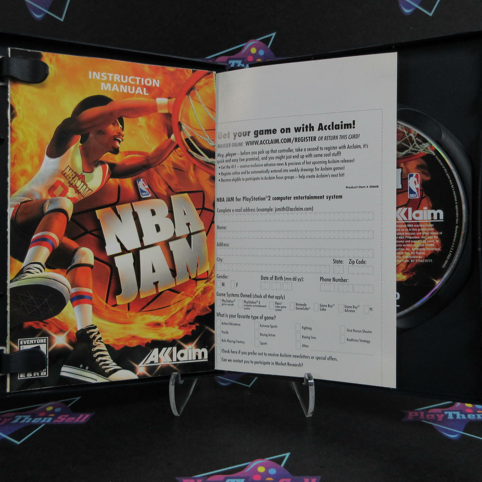 NBA Jam PS2 PlayStation 2 + Reg Card - Like New