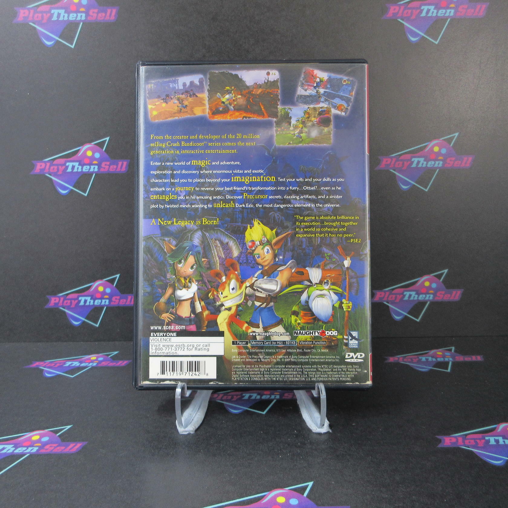 Jak and Daxter The Precursor Legacy GH PS2 PlayStation 2 AD/MD Complete CIB - Very Good