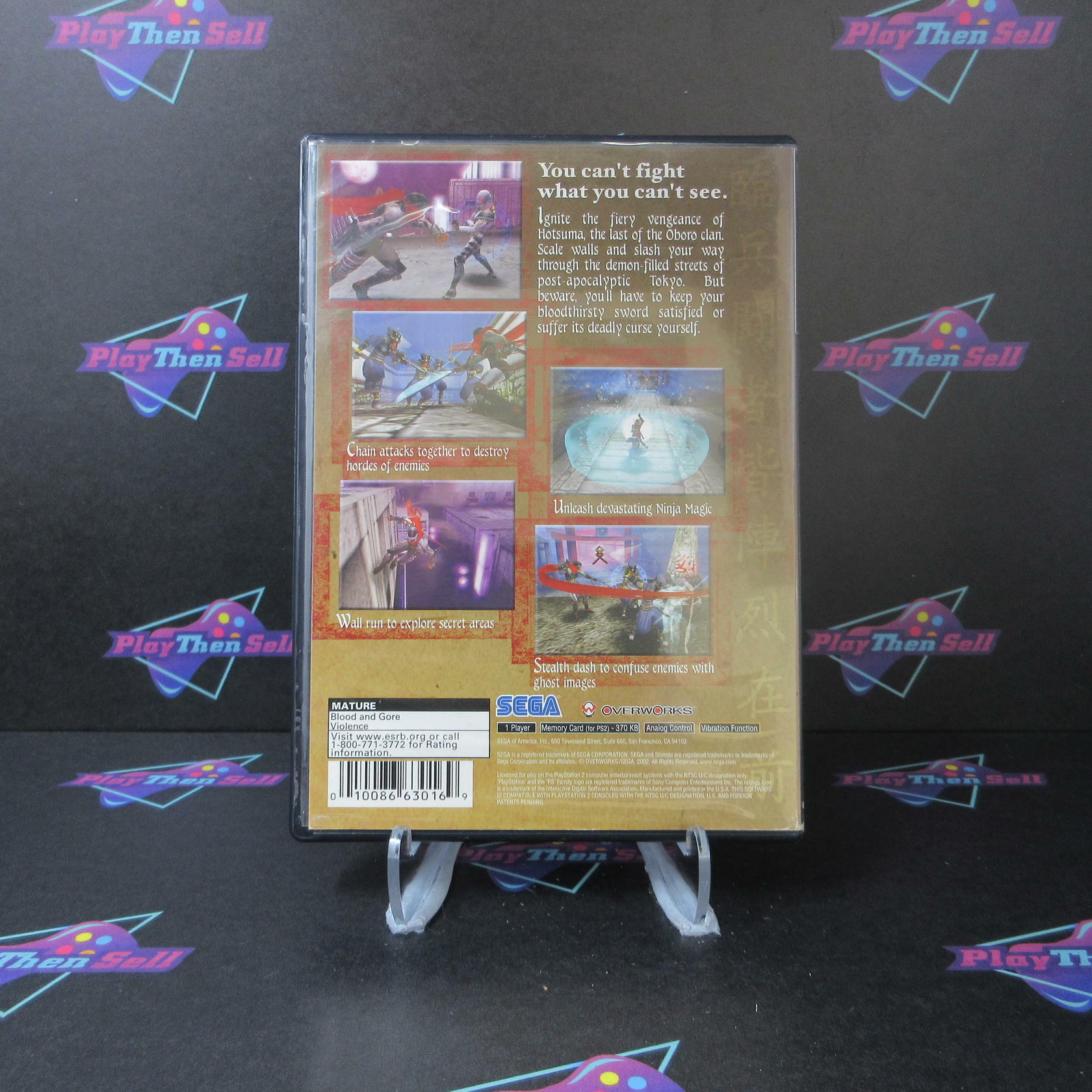 Shinobi PS2 PlayStation 2 AD Complete CIB - Very Good