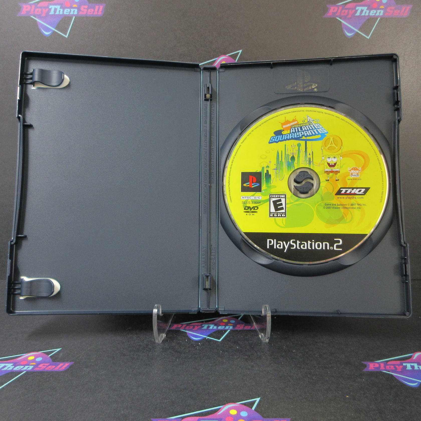 SpongeBobs Atlantis Squarepantis PS2 PlayStation 2 AD/NM - Very Good