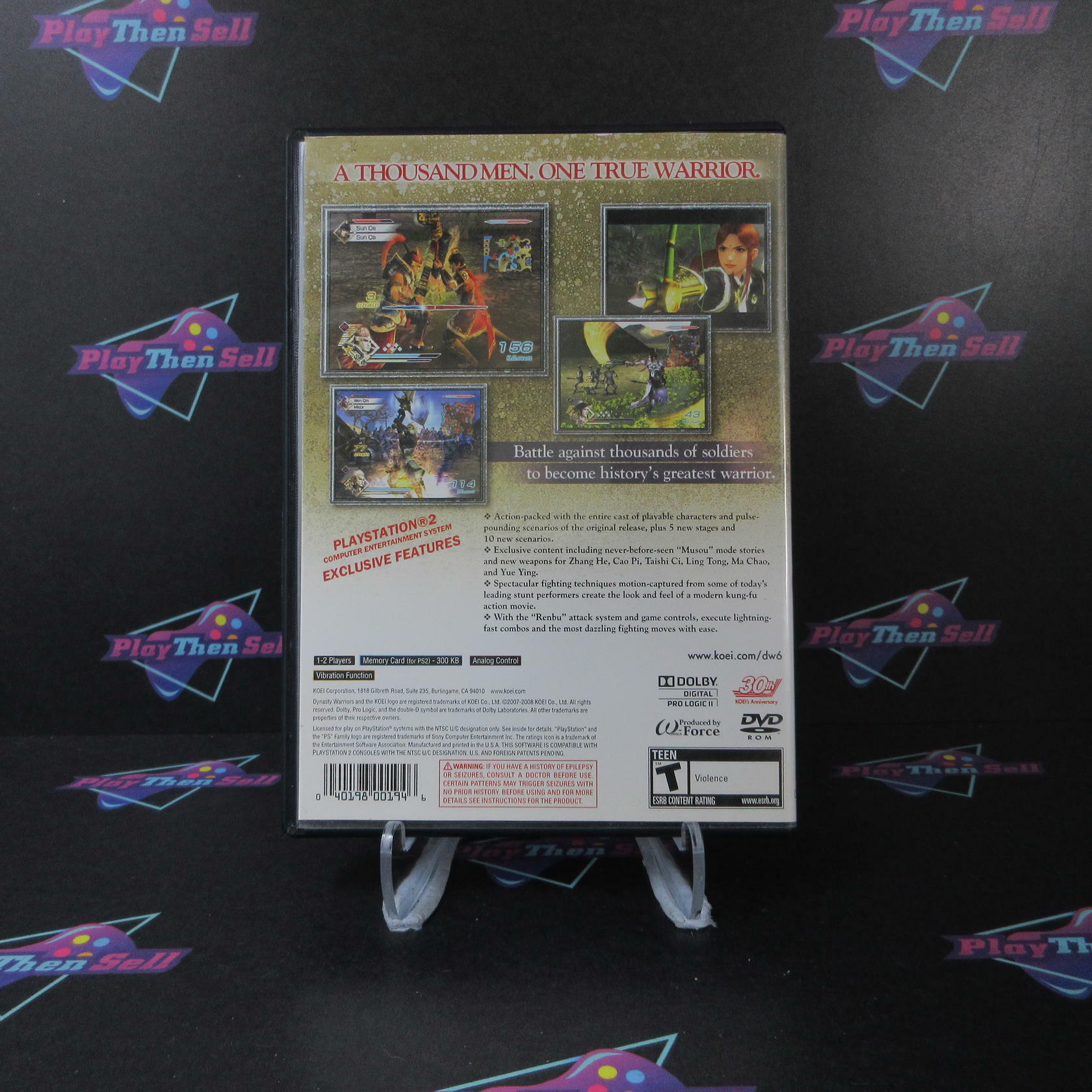 Dynasty Warriors 6 PS2 PlayStation 2 - Very Good