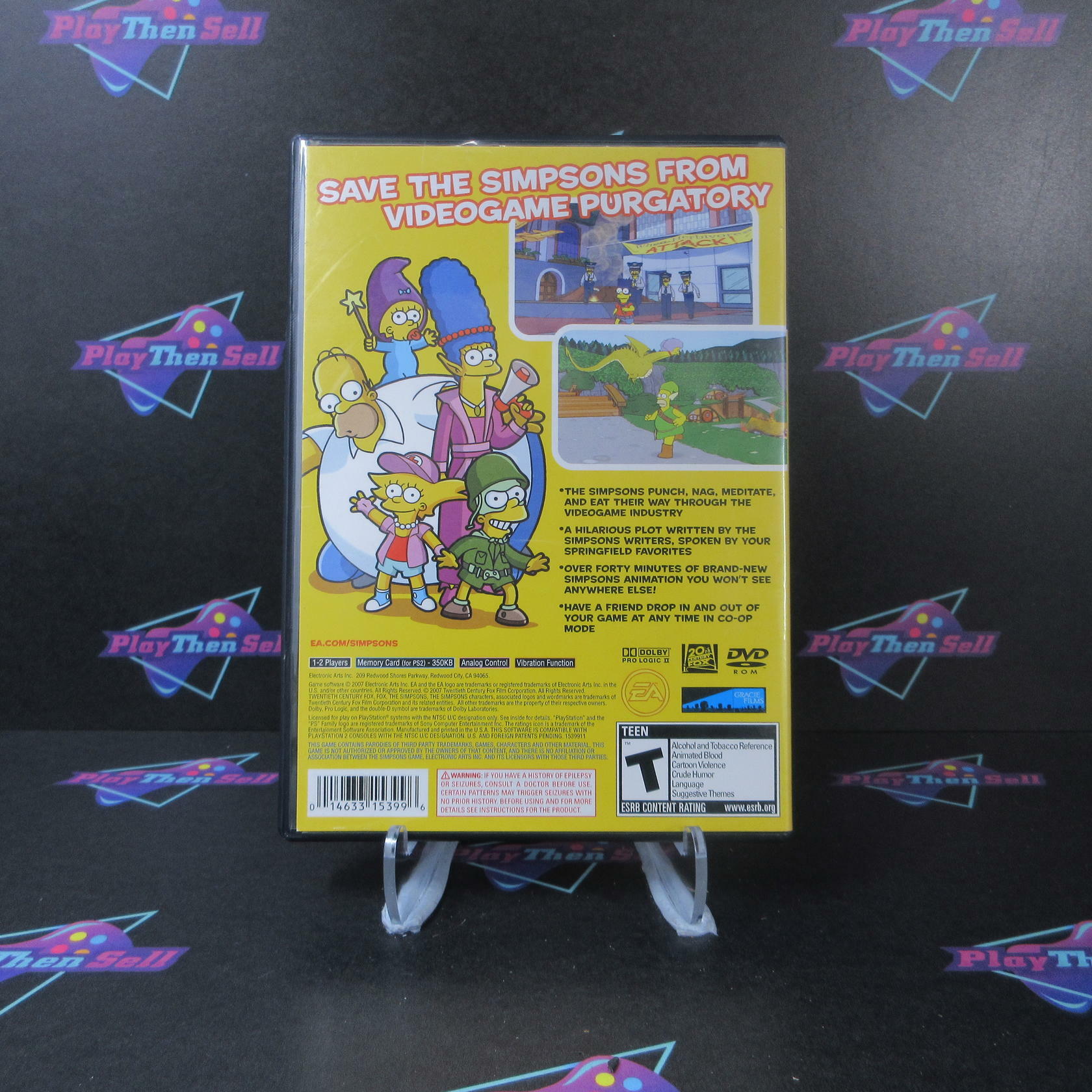 The Simpsons Game PS2 PlayStation 2 - Very Good