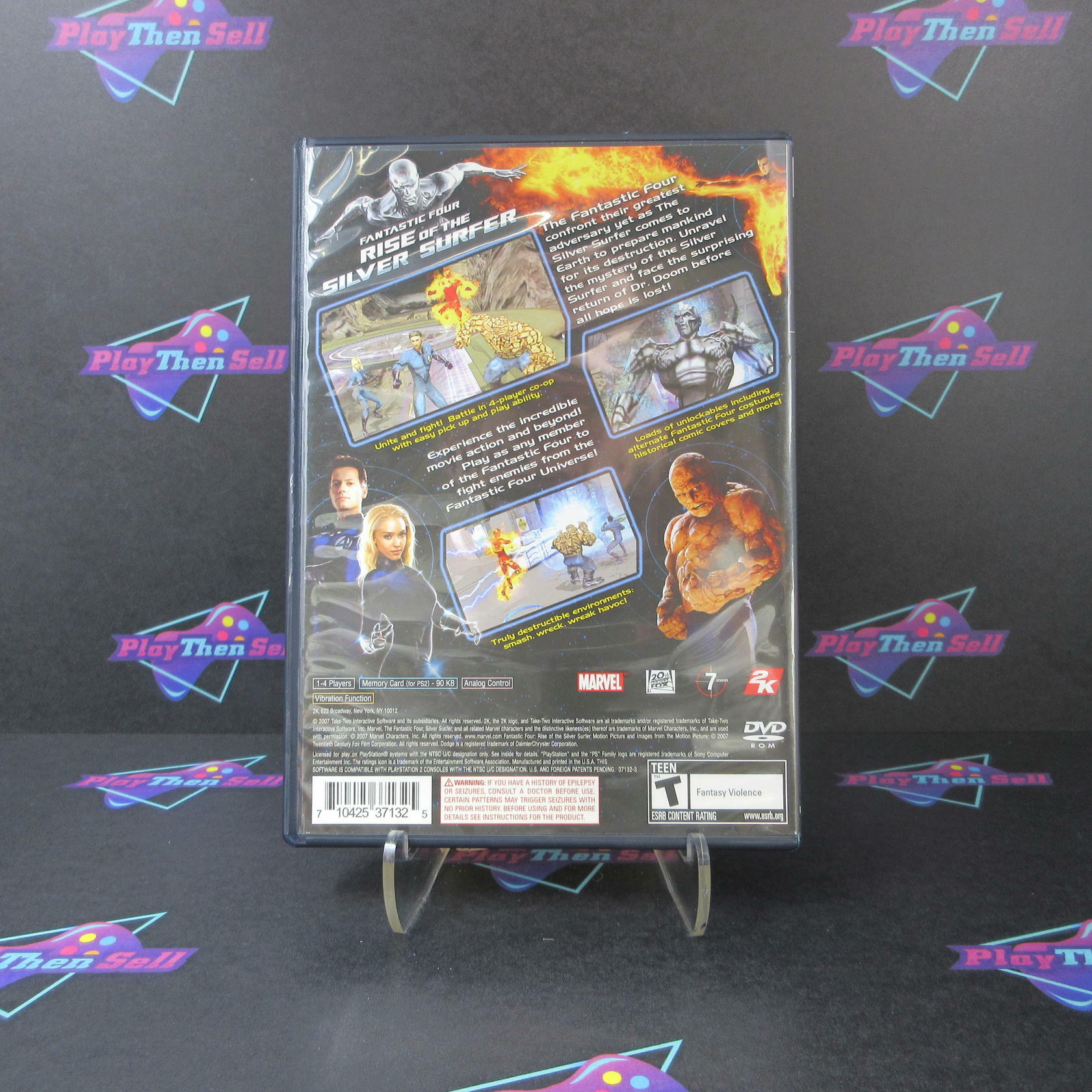 Fantastic Four Rise of the Silver Surfer PS2 PlayStation 2 - Like New
