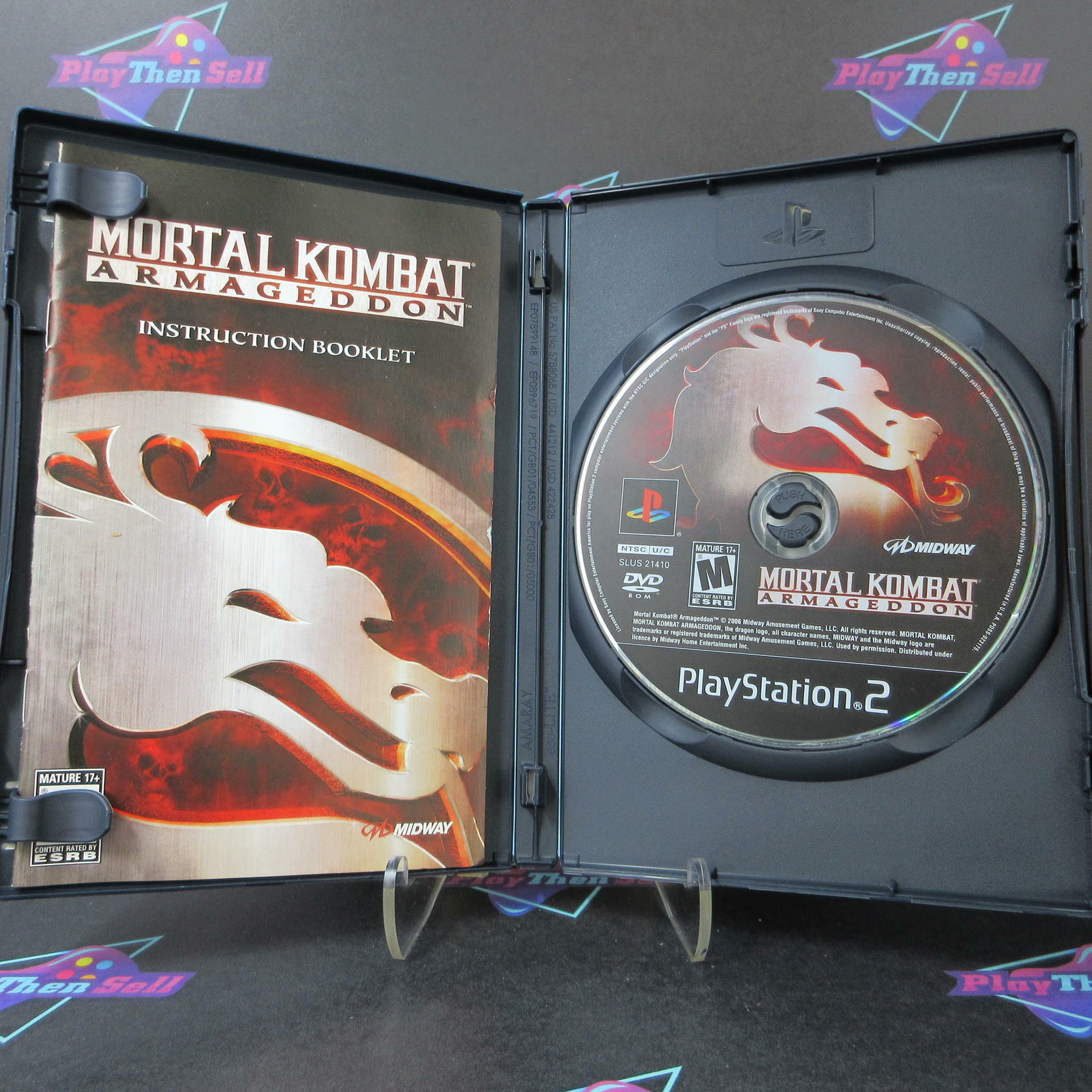 Mortal Kombat Armageddon PS2 PlayStation 2 AD + Reg Card Complete CIB - Very Good