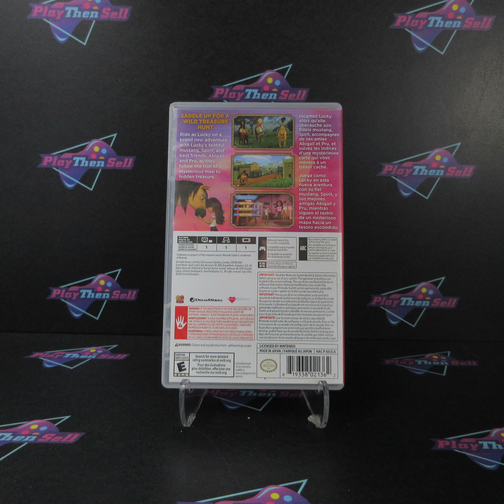 Dreamworks Spirit Lucky's Big Adventure Nintendo Switch - Like New