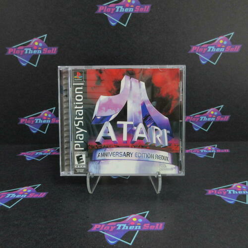 Atari Anniversary Edition Redux PS1 PlayStation 1 + Stickers - Like New