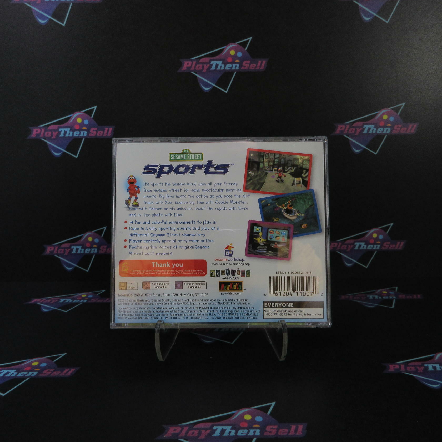 Sesame Street Sports PS1 PlayStation 1 + Reg Card - Like New