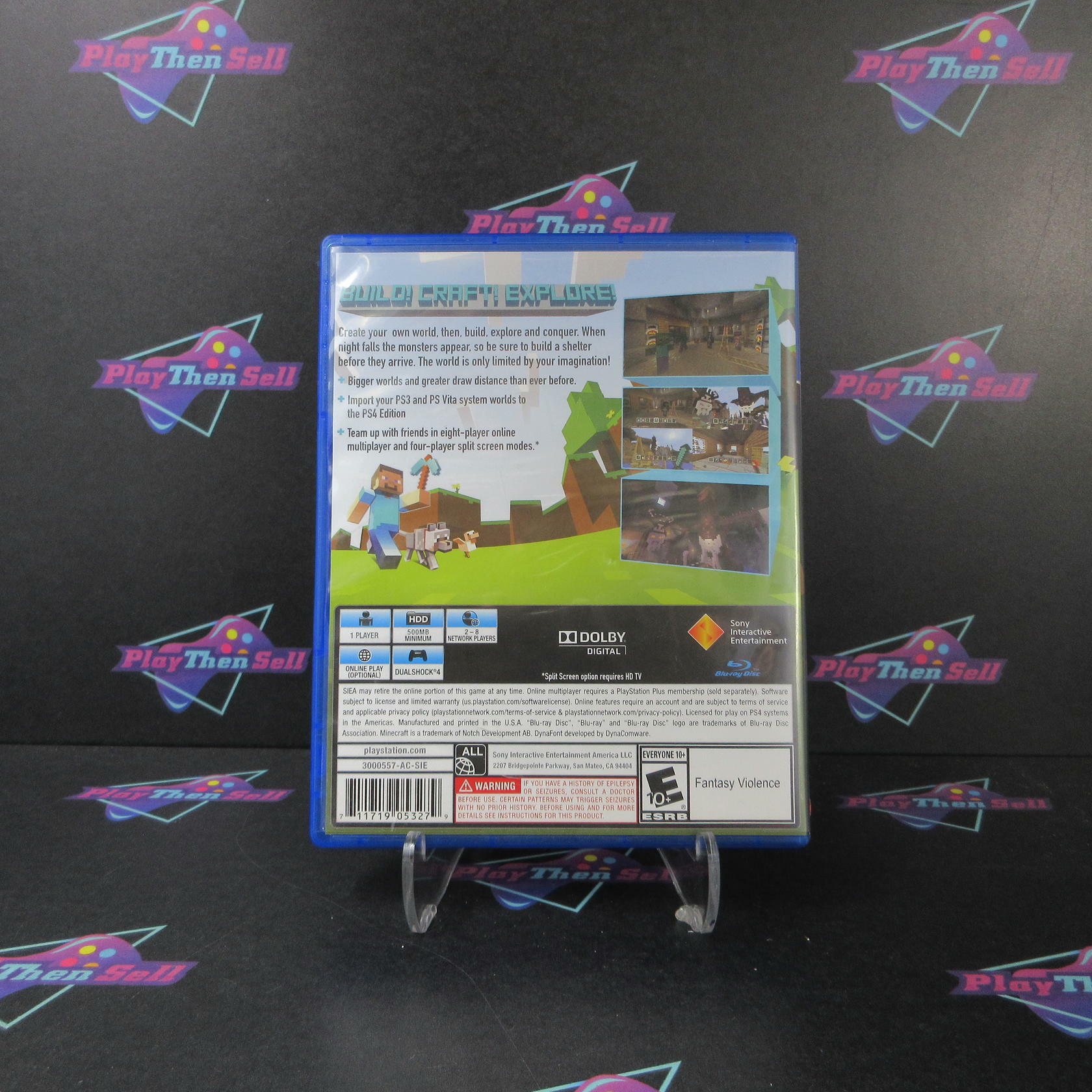 Minecraft PS4 PlayStation 4 DD Complete CIB - Very Good