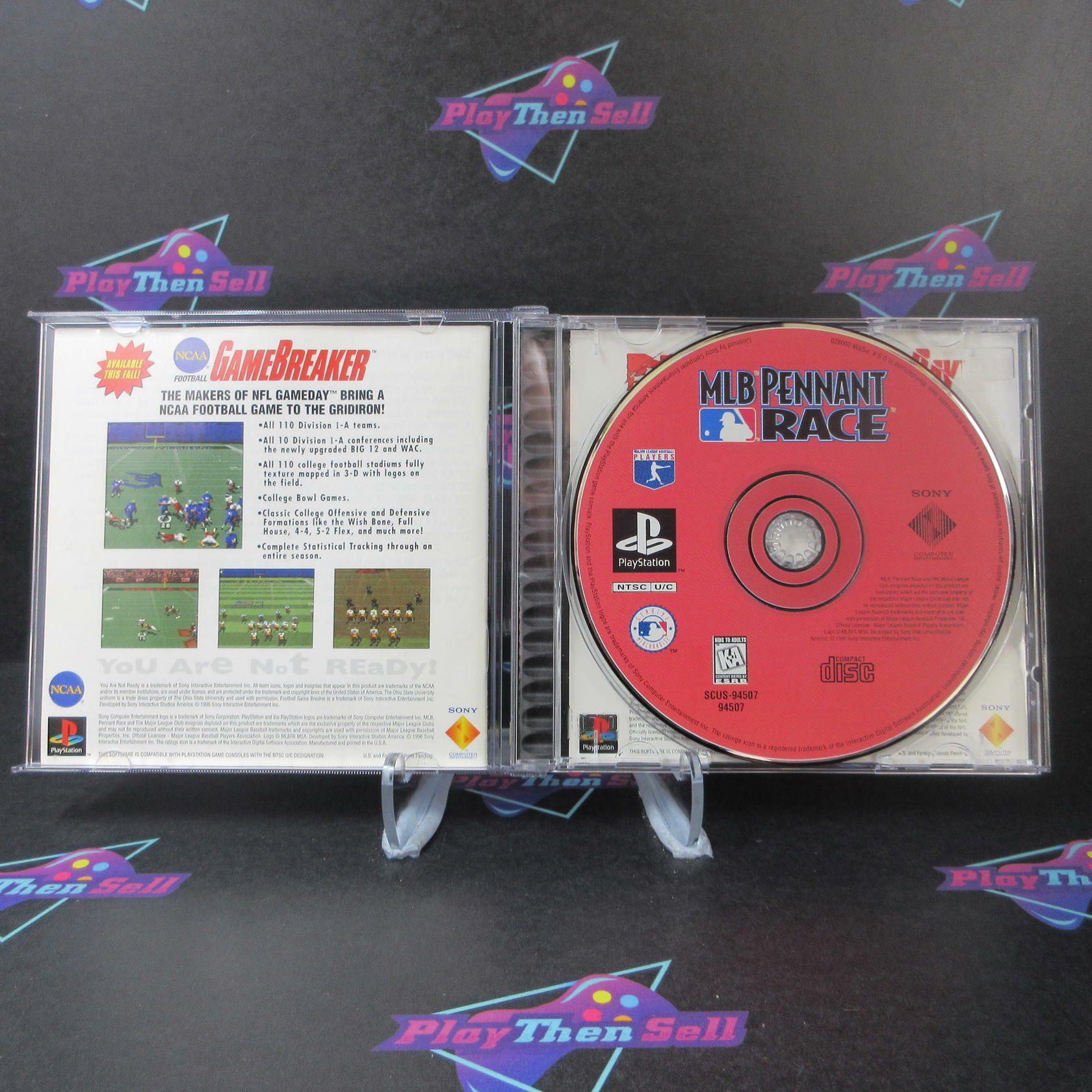 MLB Pennant Race PS1 PlayStation 1 + Reg Card - Like New