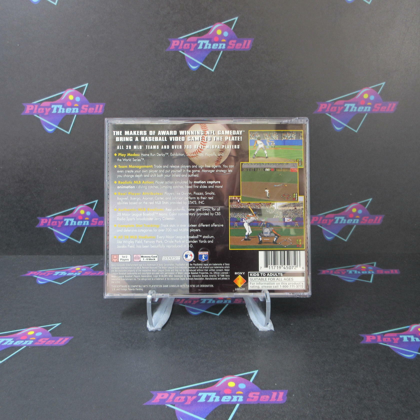 MLB Pennant Race PS1 PlayStation 1 + Reg Card - Like New