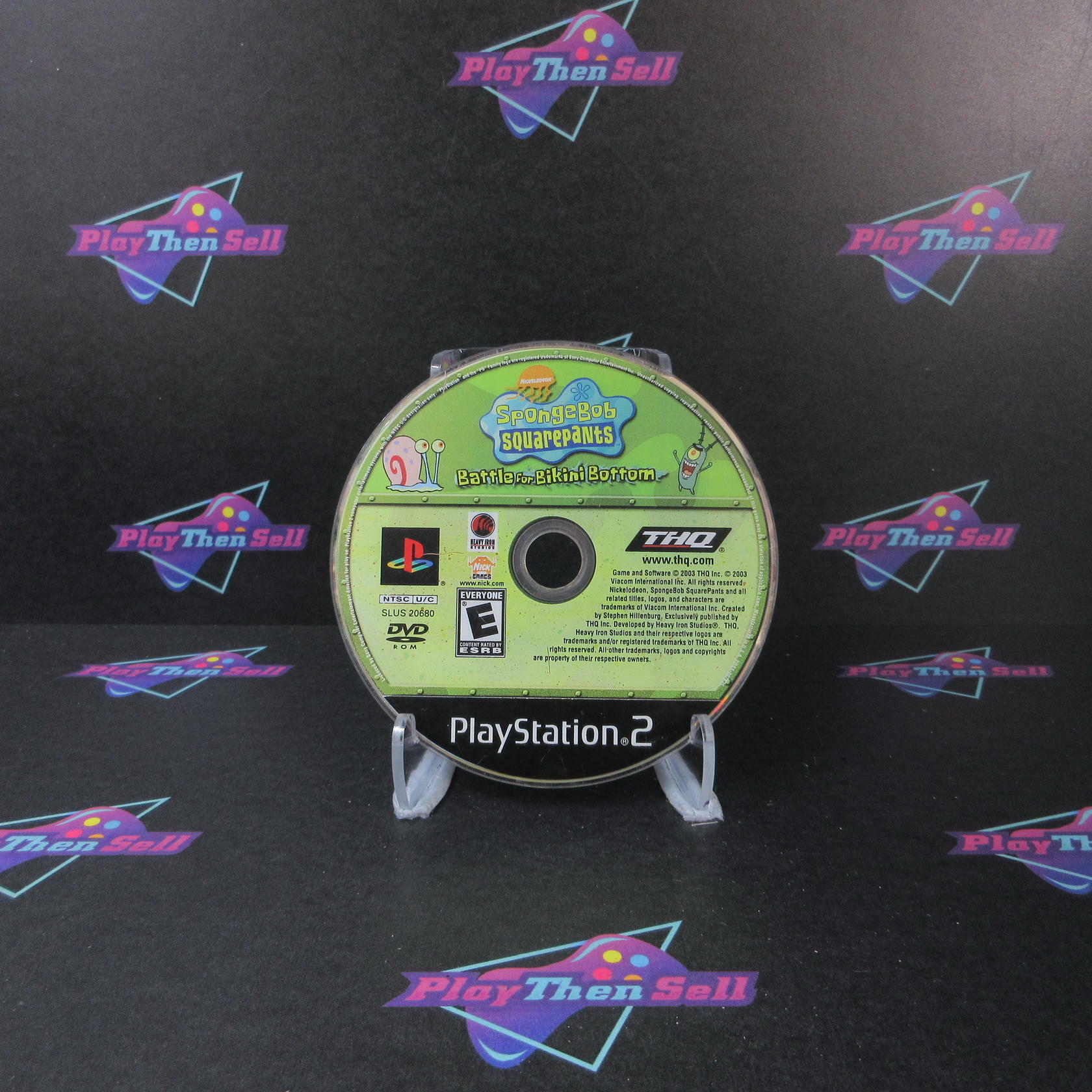 SpongeBob SquarePants Battle for Bikini Bottom PS2 Disc Only PlayStation 2 - Very Good