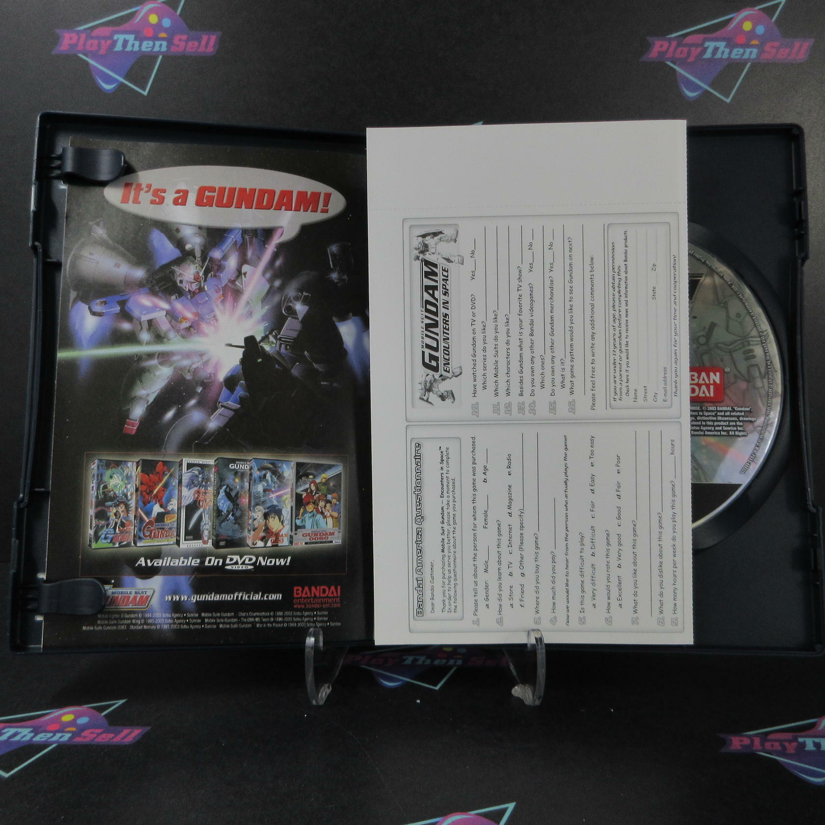 Mobile Suit Gundam Encounters in Space PS2 PlayStation 2 + Reg Card - Like New