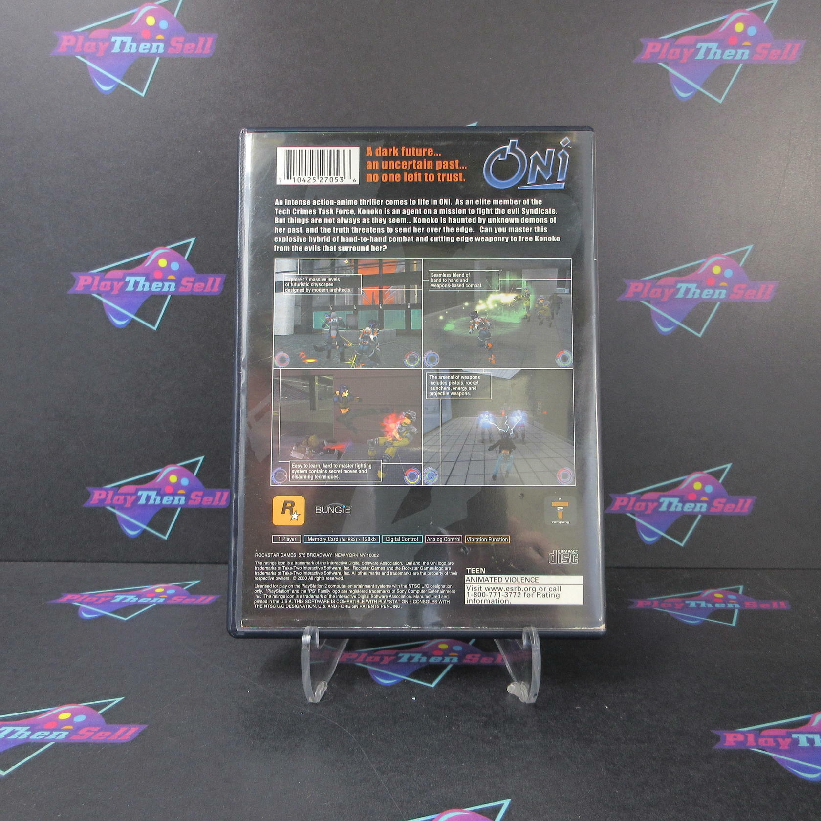 Oni PS2 PlayStation 2 AD Complete CIB - Very Good