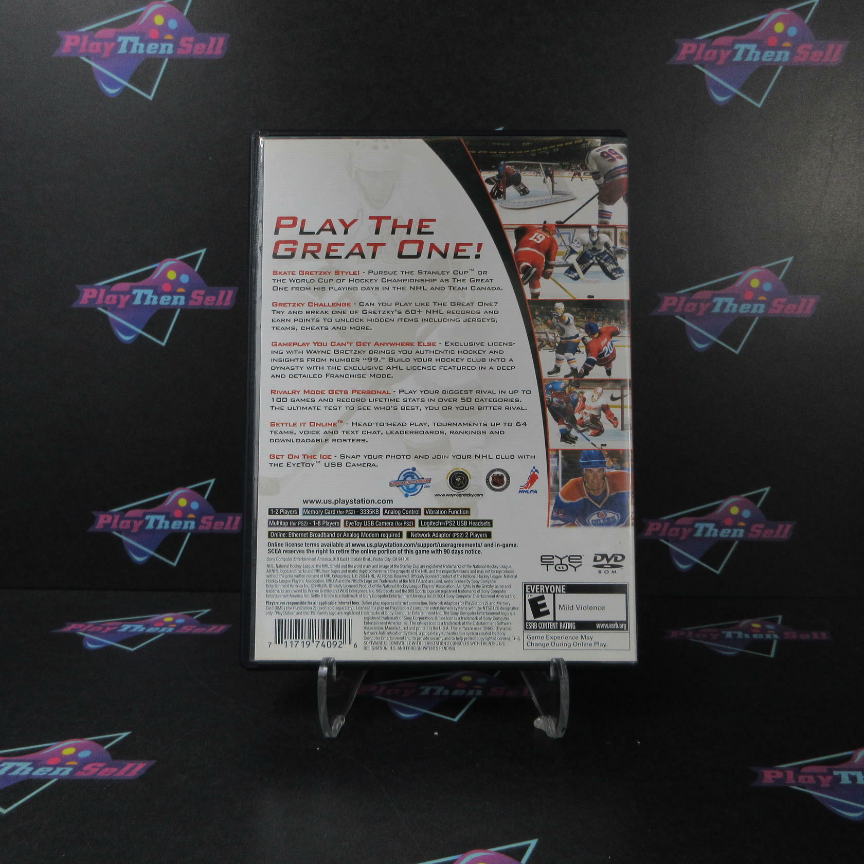 Gretzky NHL 2005 PS2 PlayStation 2 DD + Reg Card Complete CIB - Very Good