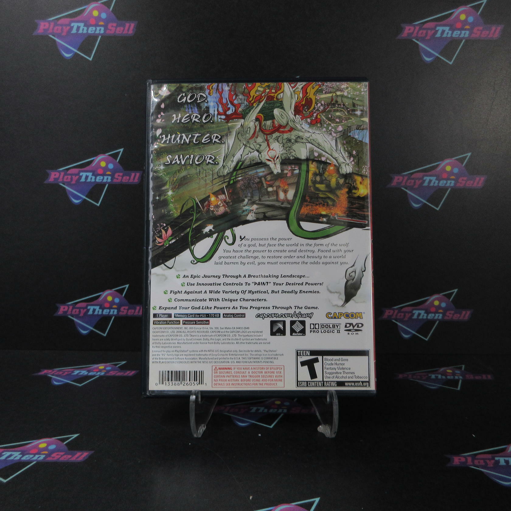 Okami PS2 PlayStation 2 GH - Like New