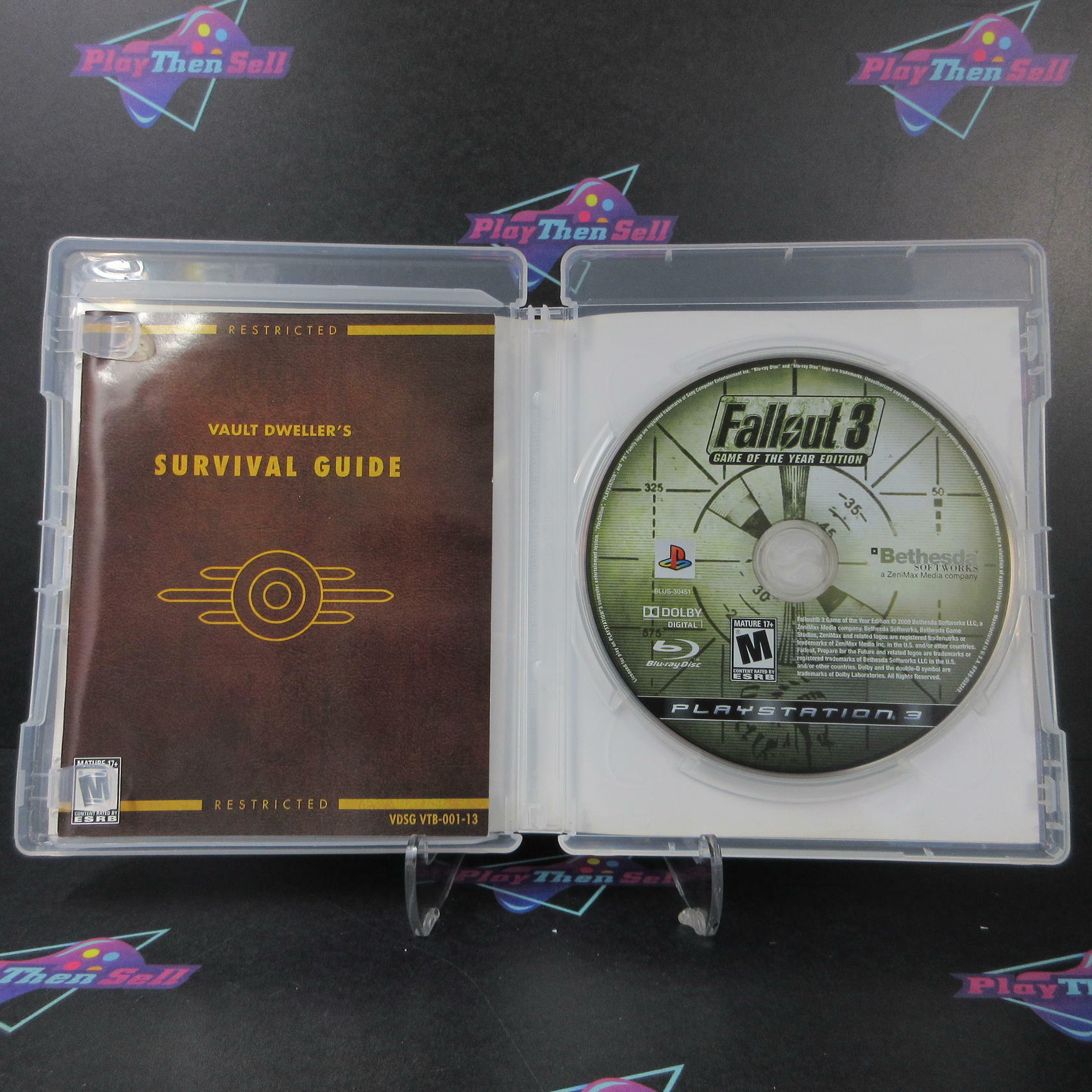 Fallout 3 Game Of The Year Edition PS3 PlayStation 3 + Sleeve - Like New