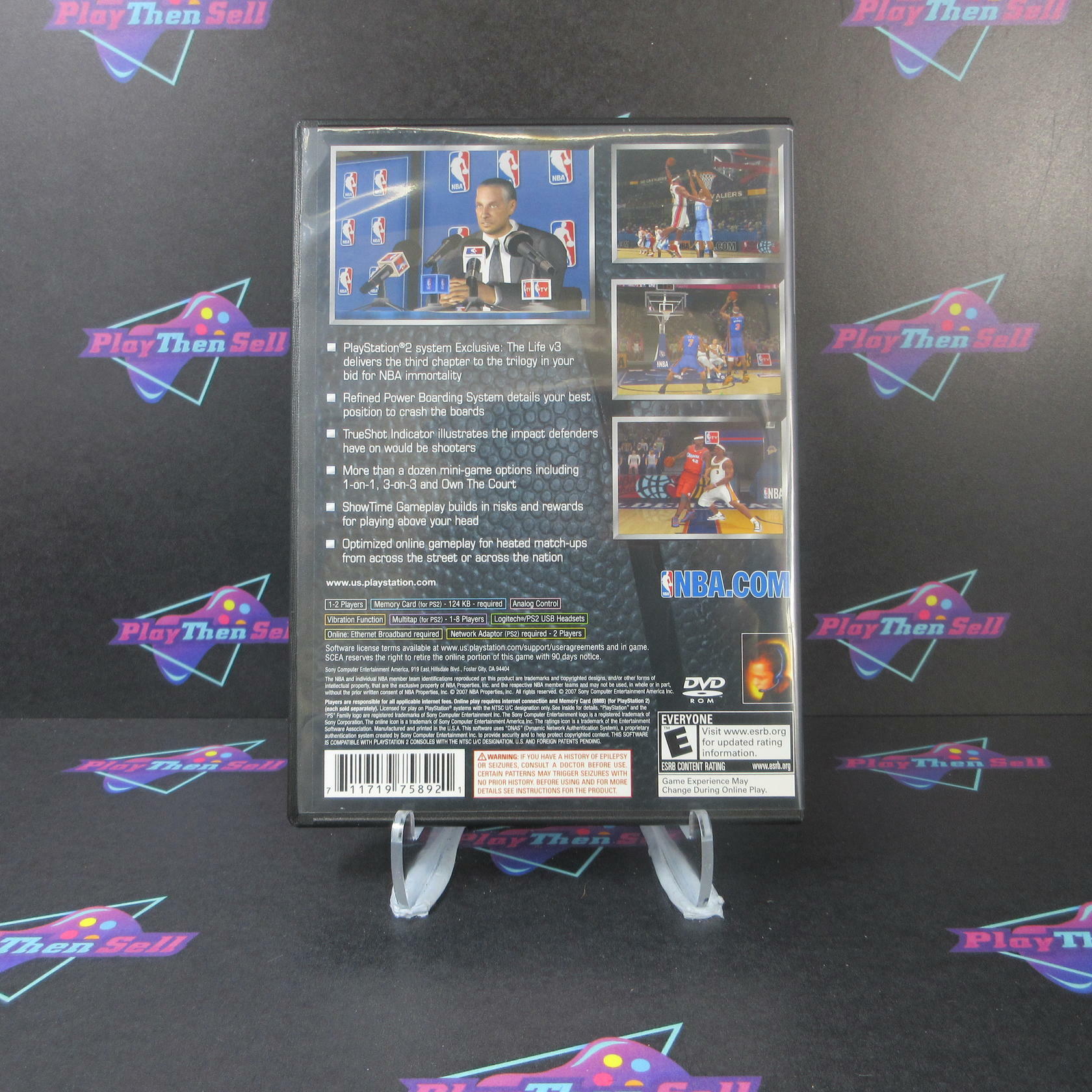 NBA 08 The Life v3 PS2 PlayStation 2 + Reg Card - Like New