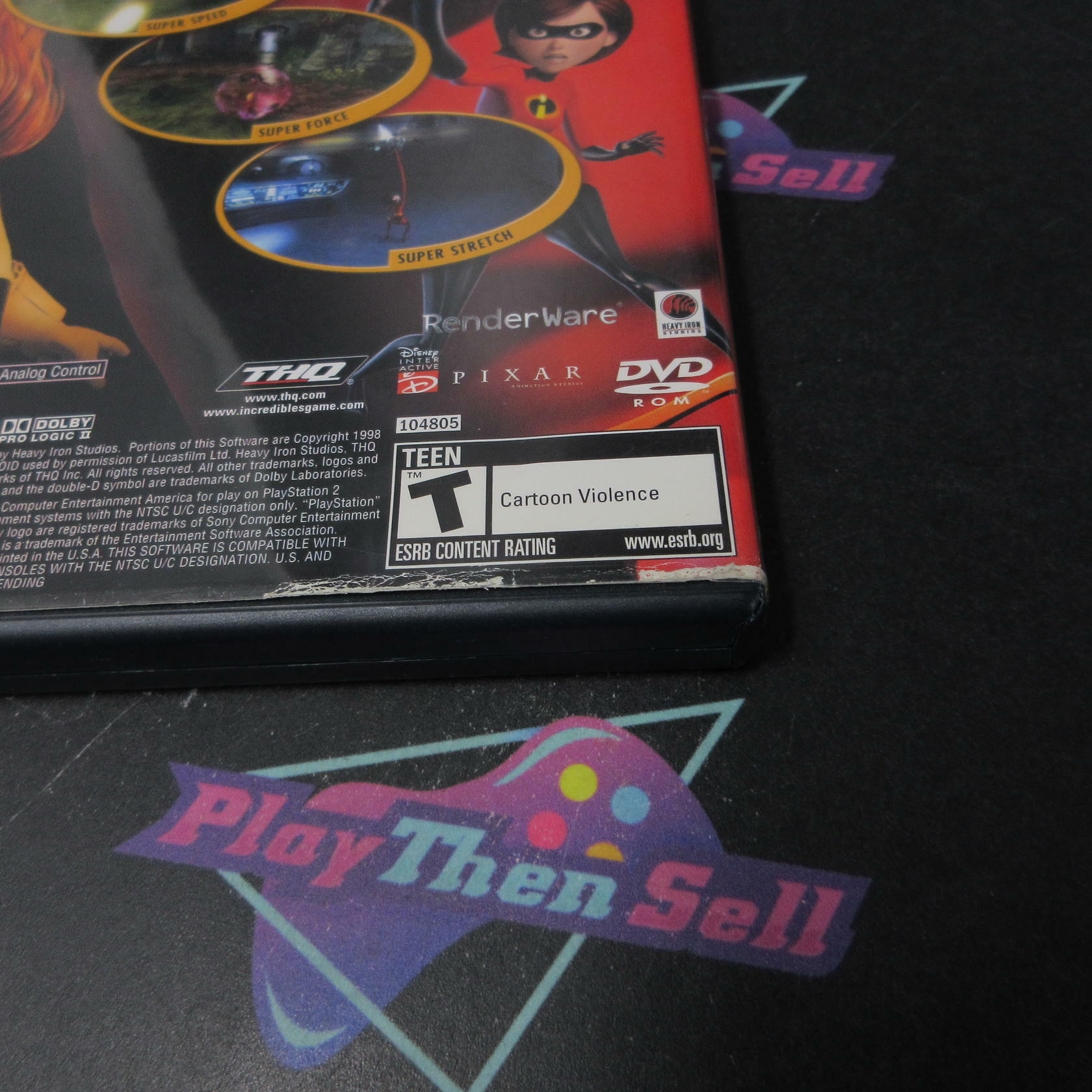 The Incredibles PS2 PlayStation 2 AD Complete CIB - Very Good